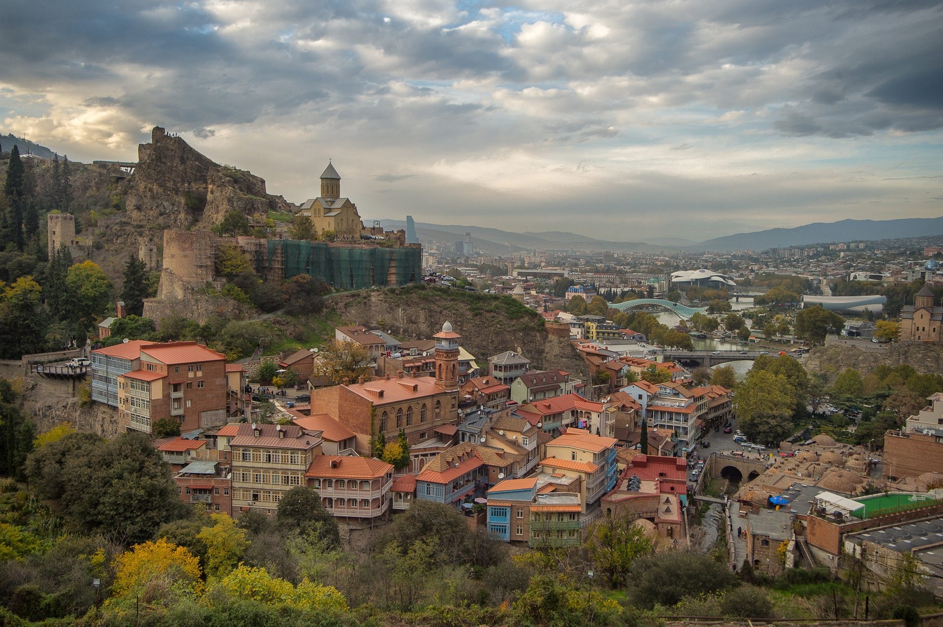 Tbilisi city, Vibrant landscapes, Architectural beauty, Cultural gem, 1920x1280 HD Desktop