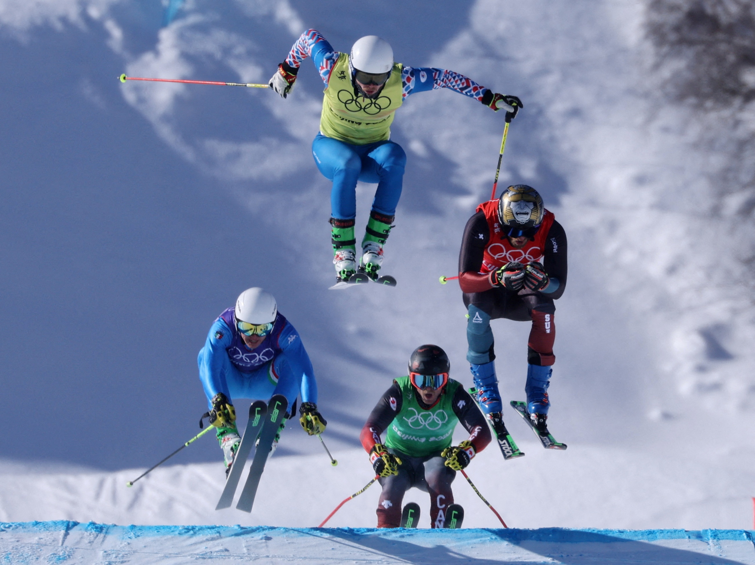 Alex Fiva, Swiss skiers, Ski cross finale, Infobae, 2610x1950 HD Desktop