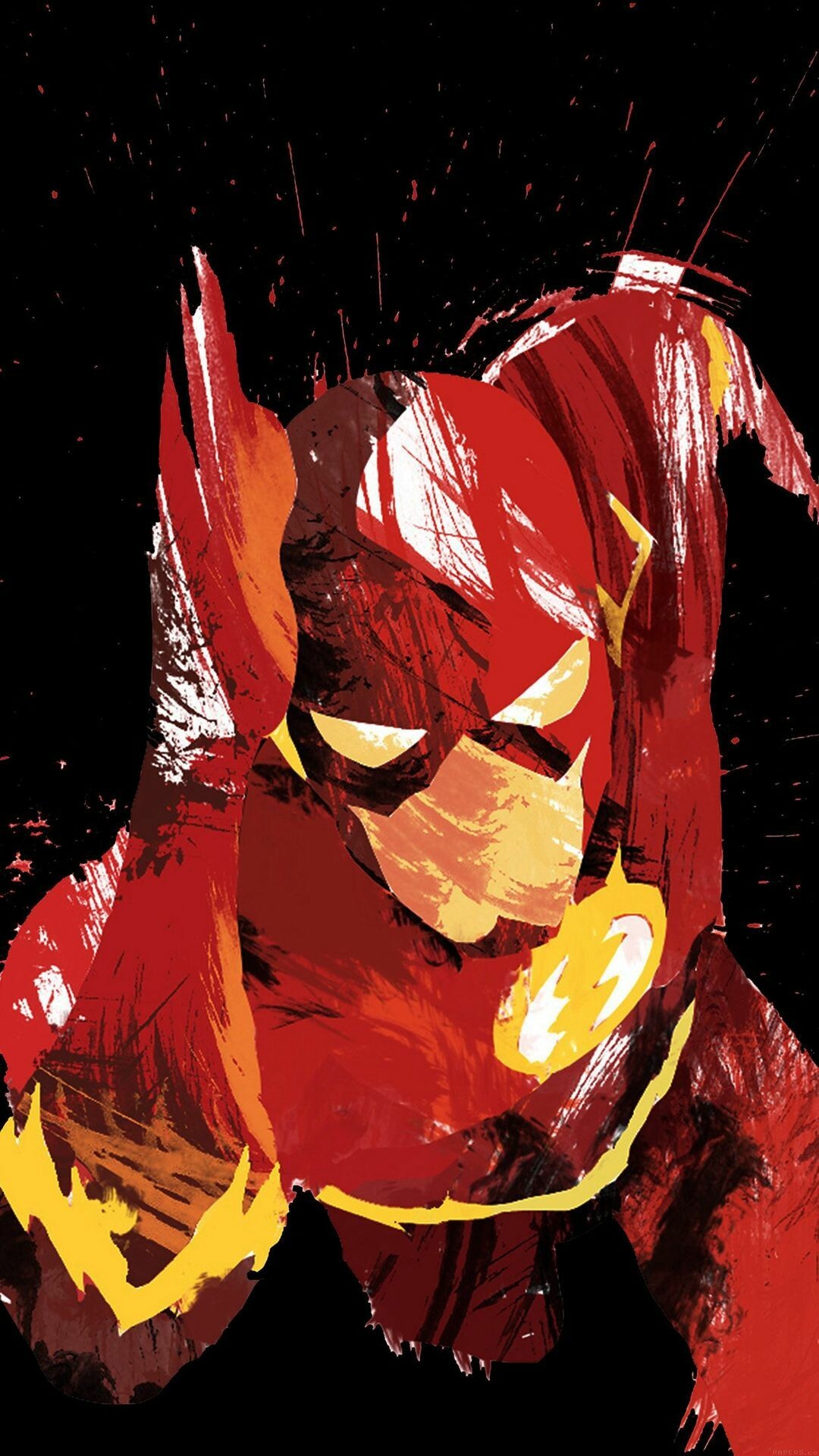 Flash (DC): Barry, Makes his corporeal return in Final Crisis #2, Abstract. 1080x1920 Full HD Background.