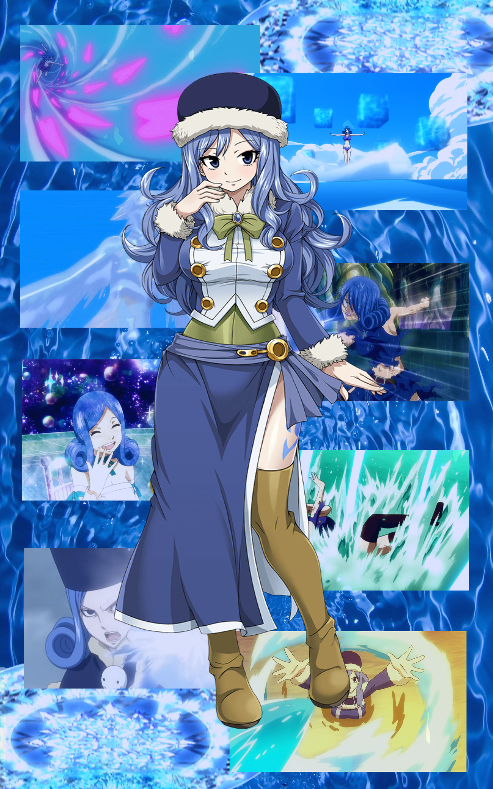 Juvia Lockser, Fairy Tail, Anime girl, Hd images, 1600x2560 HD Handy
