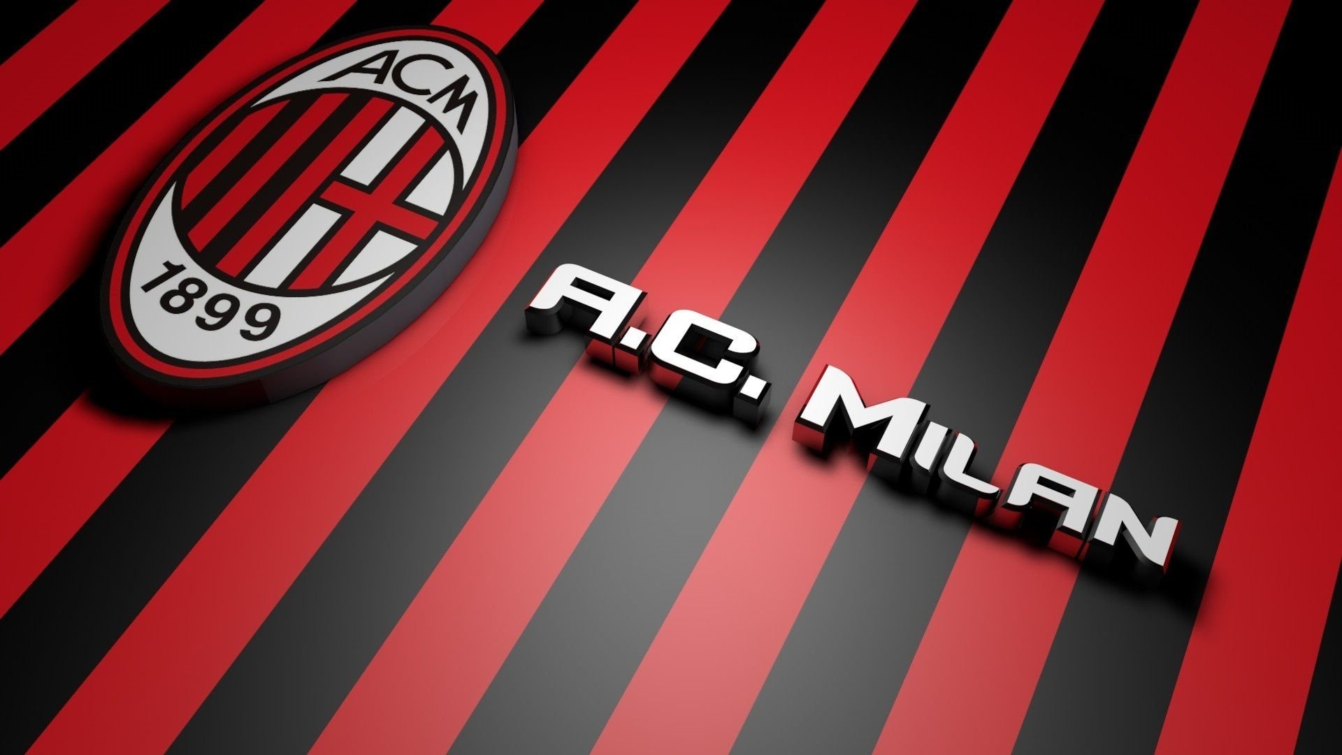 Logo AC Milan (Sports), Milan football pride, Iconic AC Milan logo, Football club emblem, 1920x1080 Full HD Desktop
