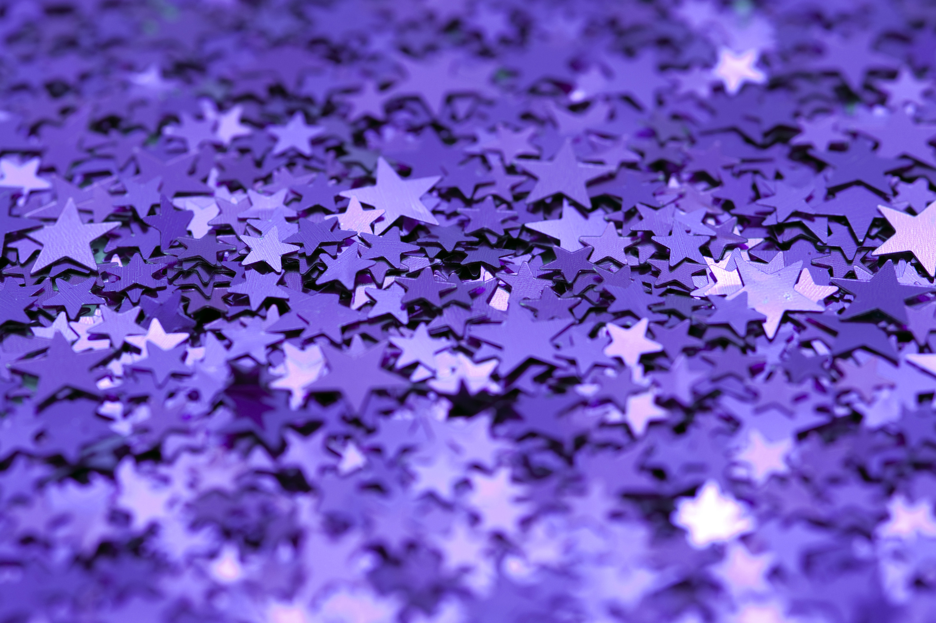 Backdrop: Purple glitter, Stars, Blur, Aesthetics of violet, Minimalism, Monochrome. 3000x2000 HD Wallpaper.