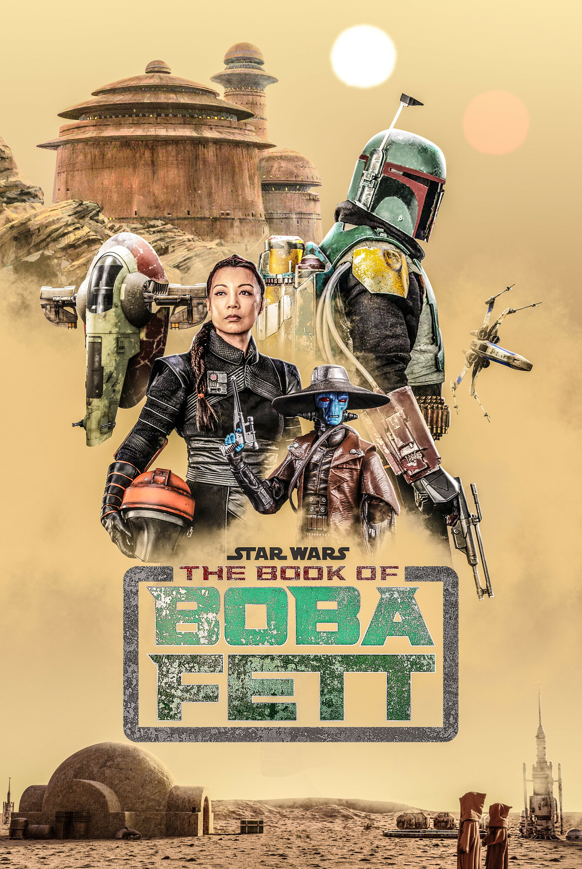 The Book of Boba Fett: A live-action television series, Focuses on the Star Wars character. 1920x2870 HD Wallpaper.