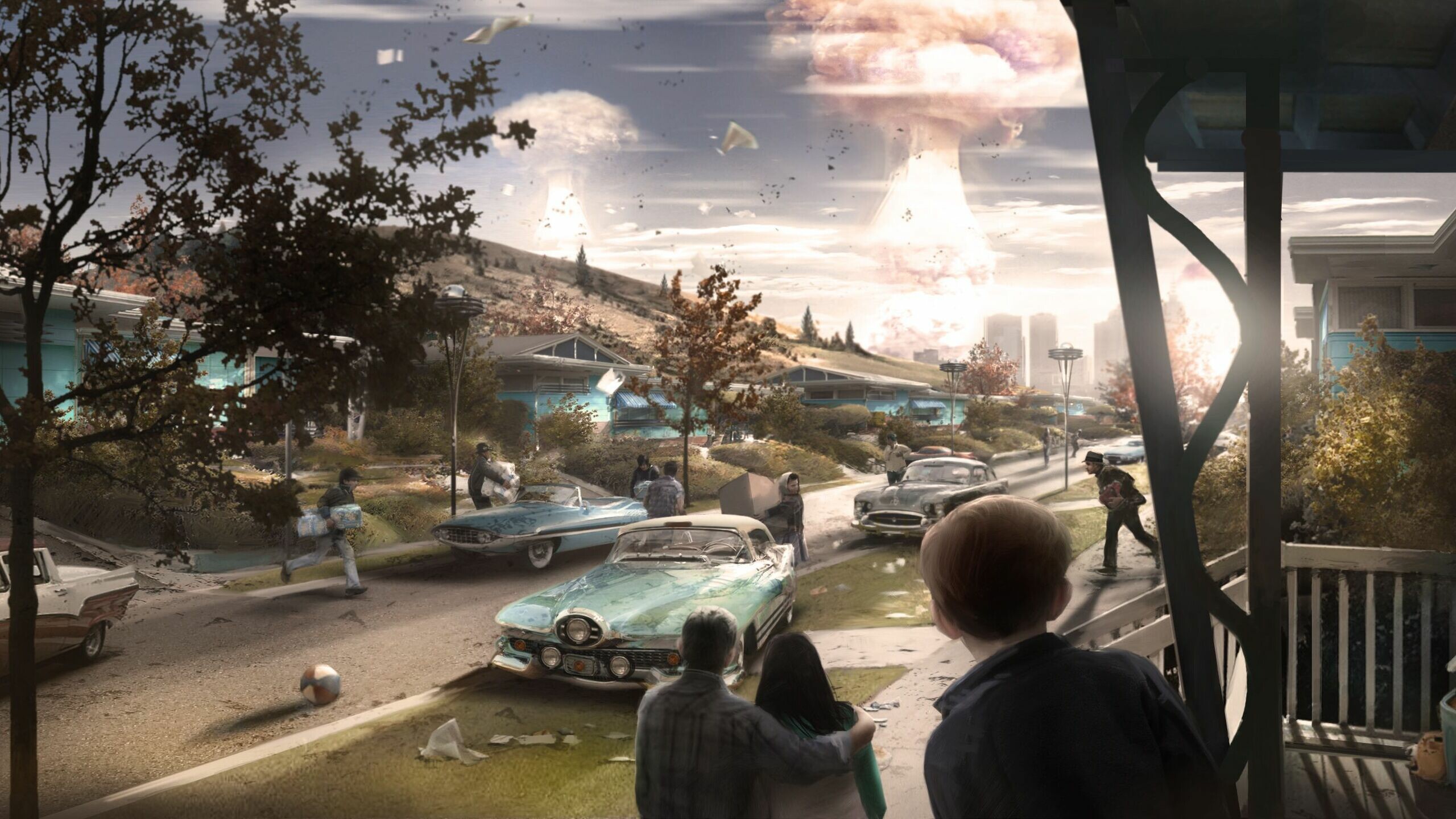 Fallout: FO4, The ambitious fourth game in the apocalyptic RPG saga. 2560x1440 HD Background.