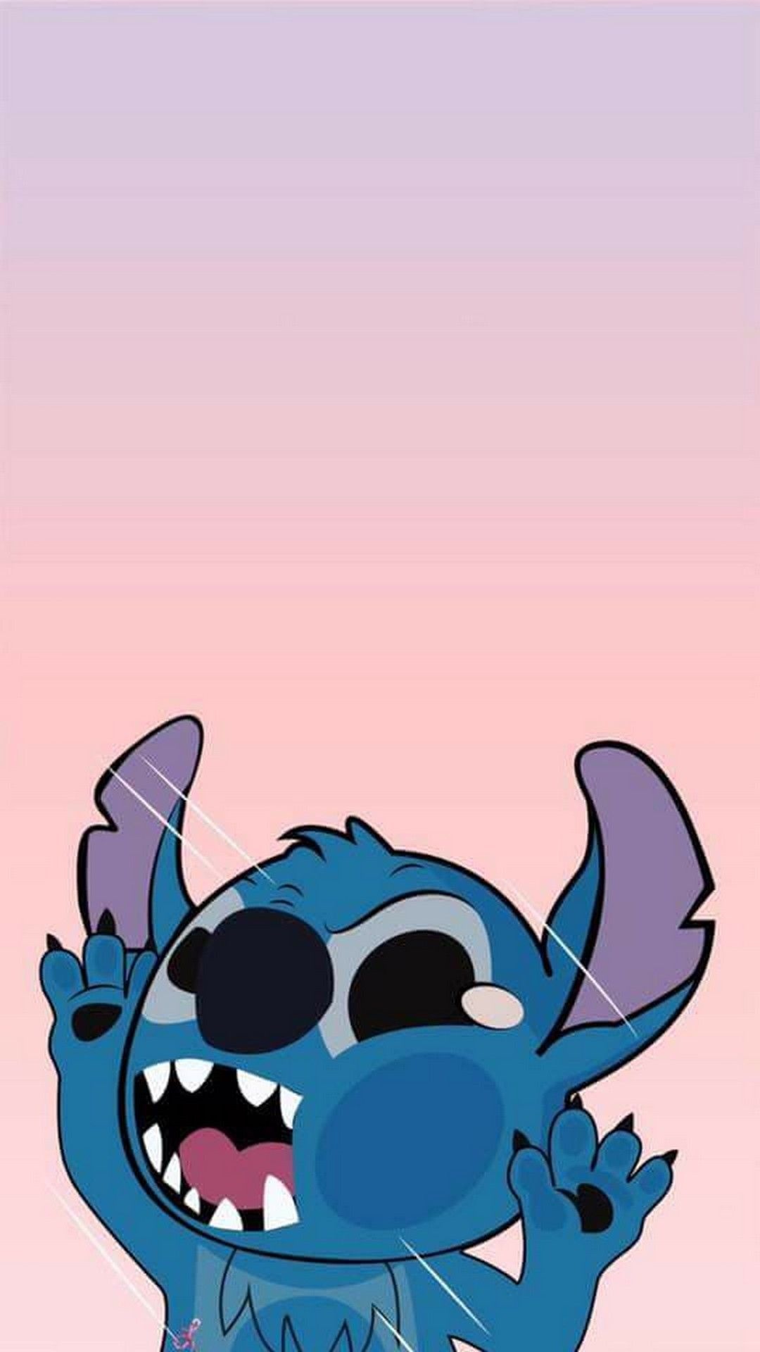 Stitch animation, Angry Stitch wallpapers, Adorable blue creature, Cute alien companion, 1080x1920 Full HD Phone