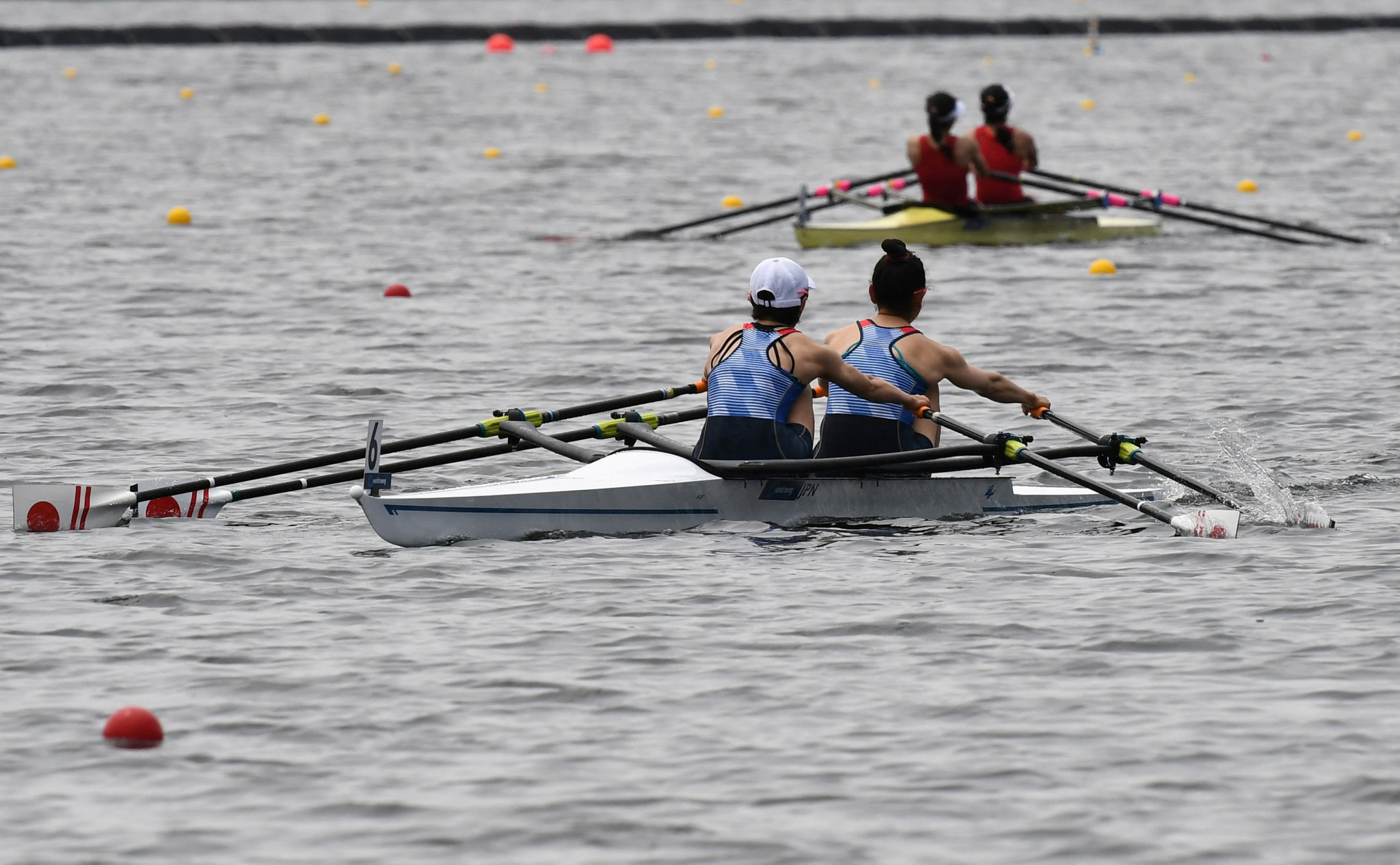 Rowing: Japan’s Chiaki Tomita and Ayami Oishi at the Tokyo 2020 Summer Paralympics. 2050x1270 HD Wallpaper.