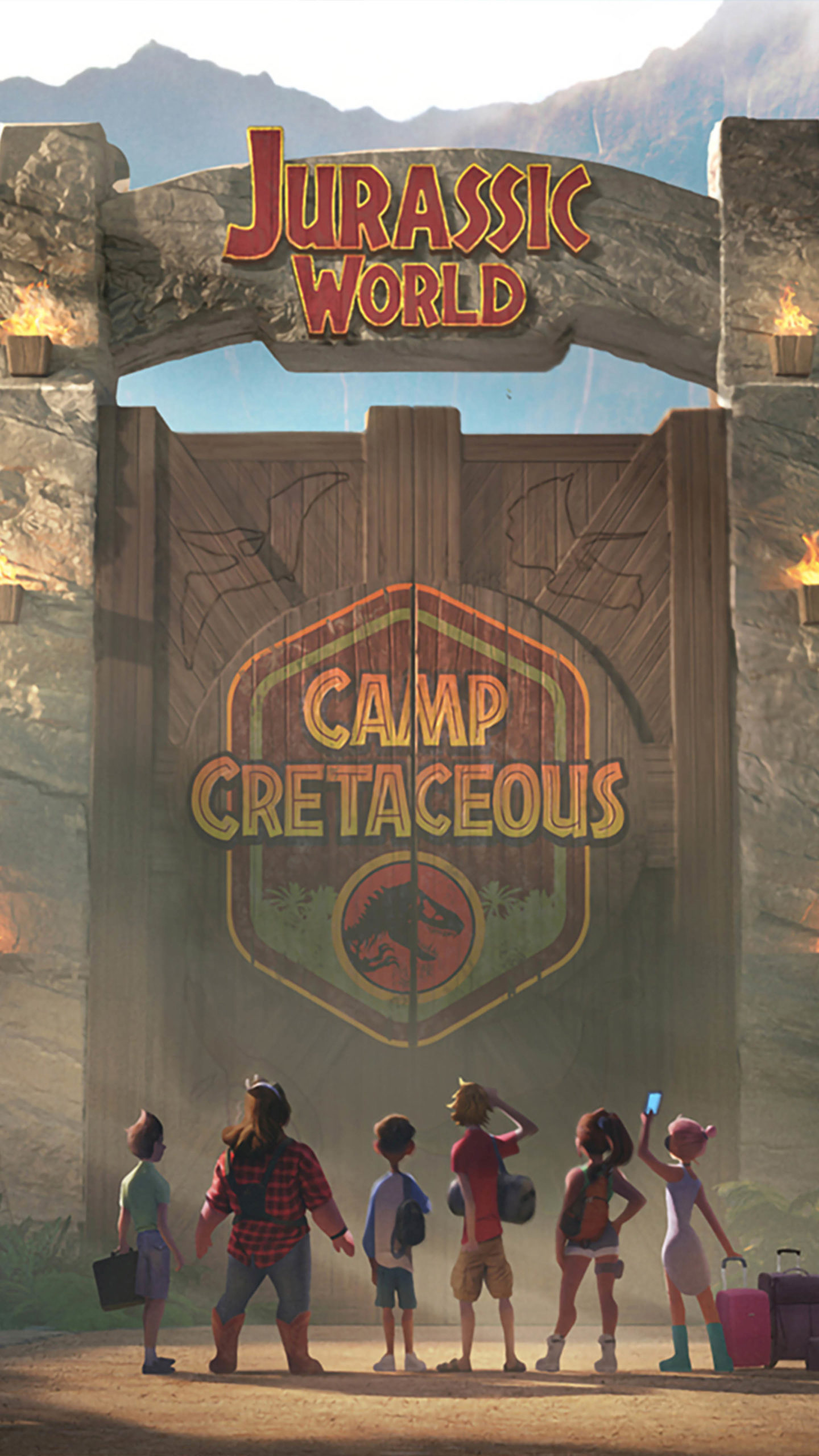 Jurassic World: Camp Cretaceous Animation, Movie Poster, Ultra HD, 1440x2560 HD Phone
