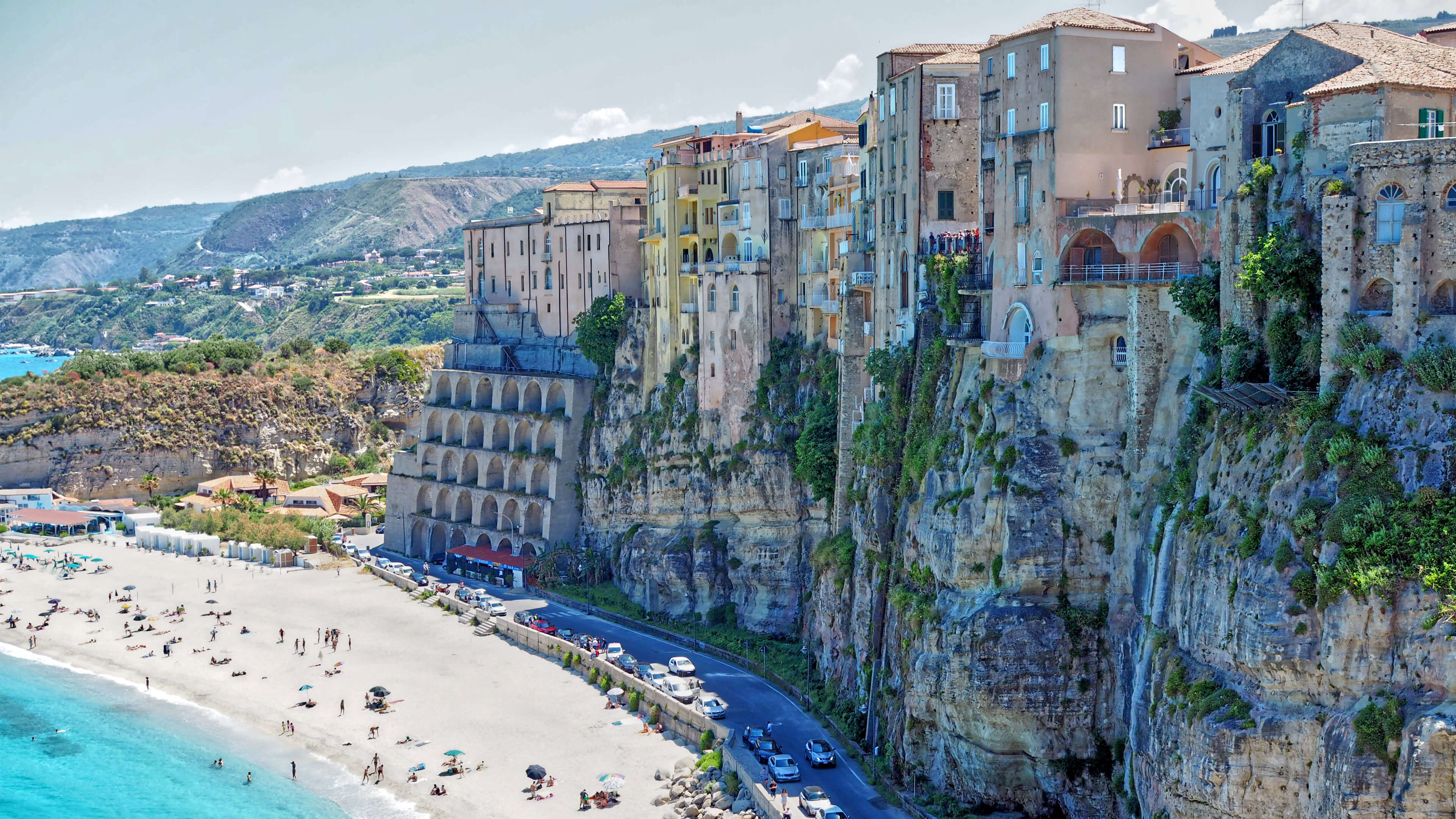Tropea wallpaper, Coastal scenery, Beautiful destination, Italy, 3840x2160 4K Desktop