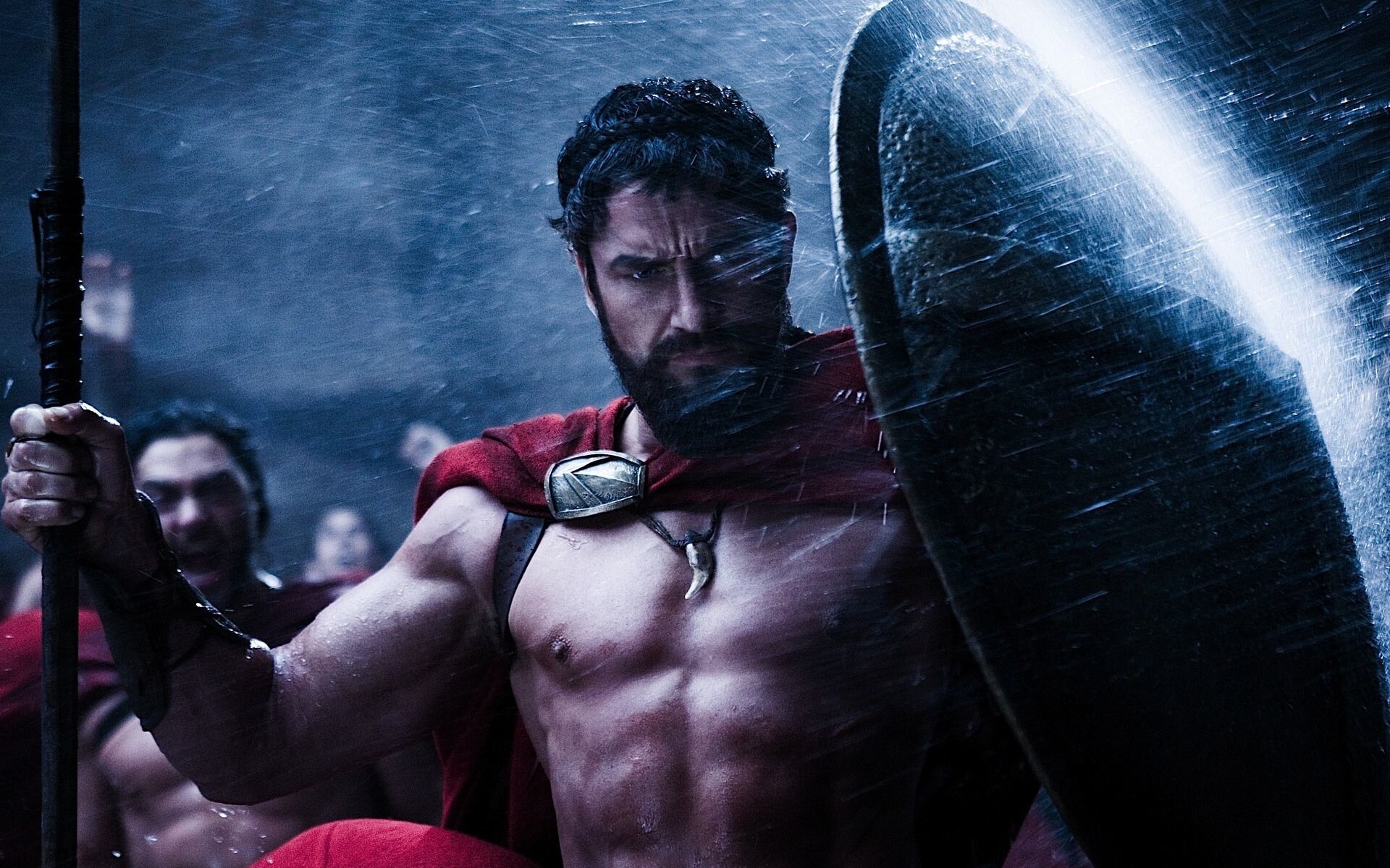 Sparta: Gerard Butler as King Leonidas I, 300, A 2006 American epic historical action film. 1920x1200 HD Wallpaper.