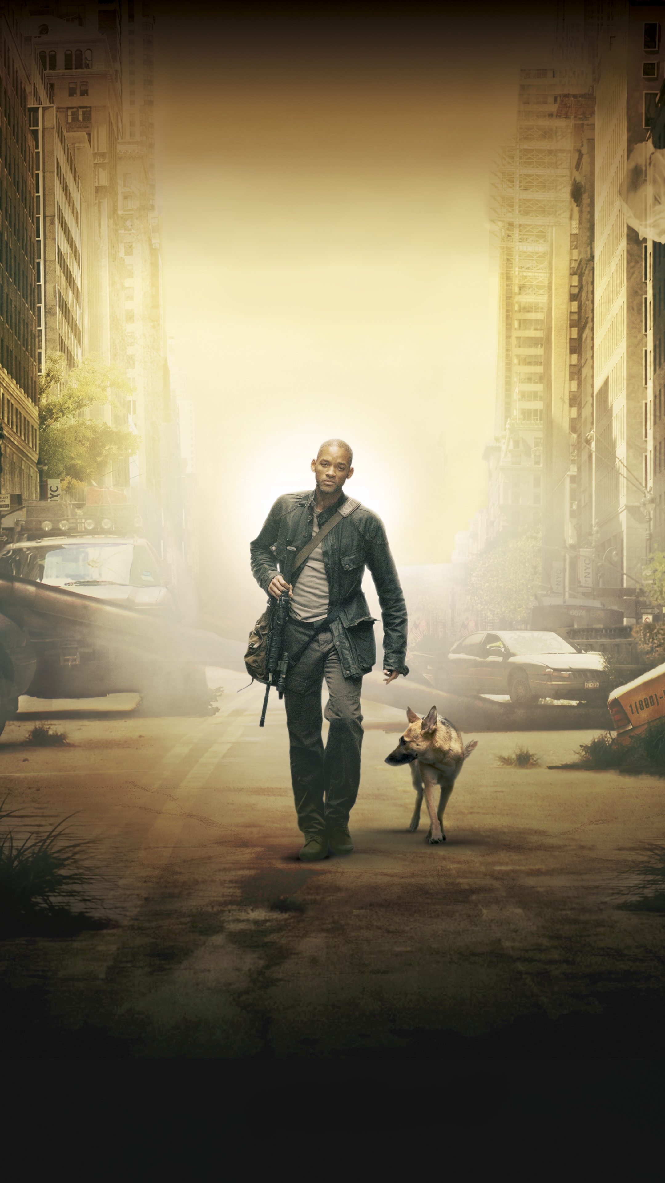 I Am Legend movie, Intriguing narrative, Evocative atmosphere, Will Smith's performance, 2160x3840 4K Phone