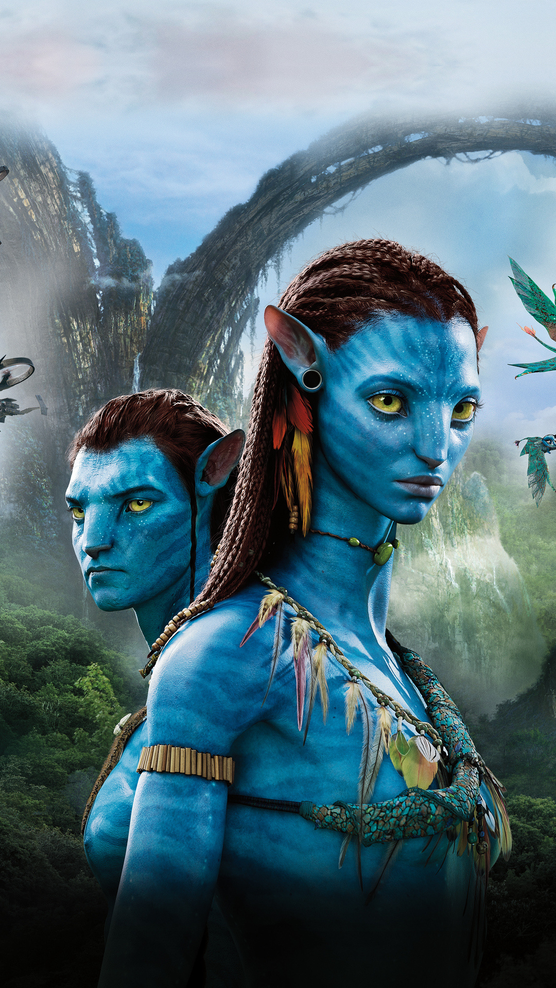 Neytiri Avatar, Stunning Avatar visuals, High-definition wallpapers, Sci-fi fantasy, 1080x1920 Full HD Phone