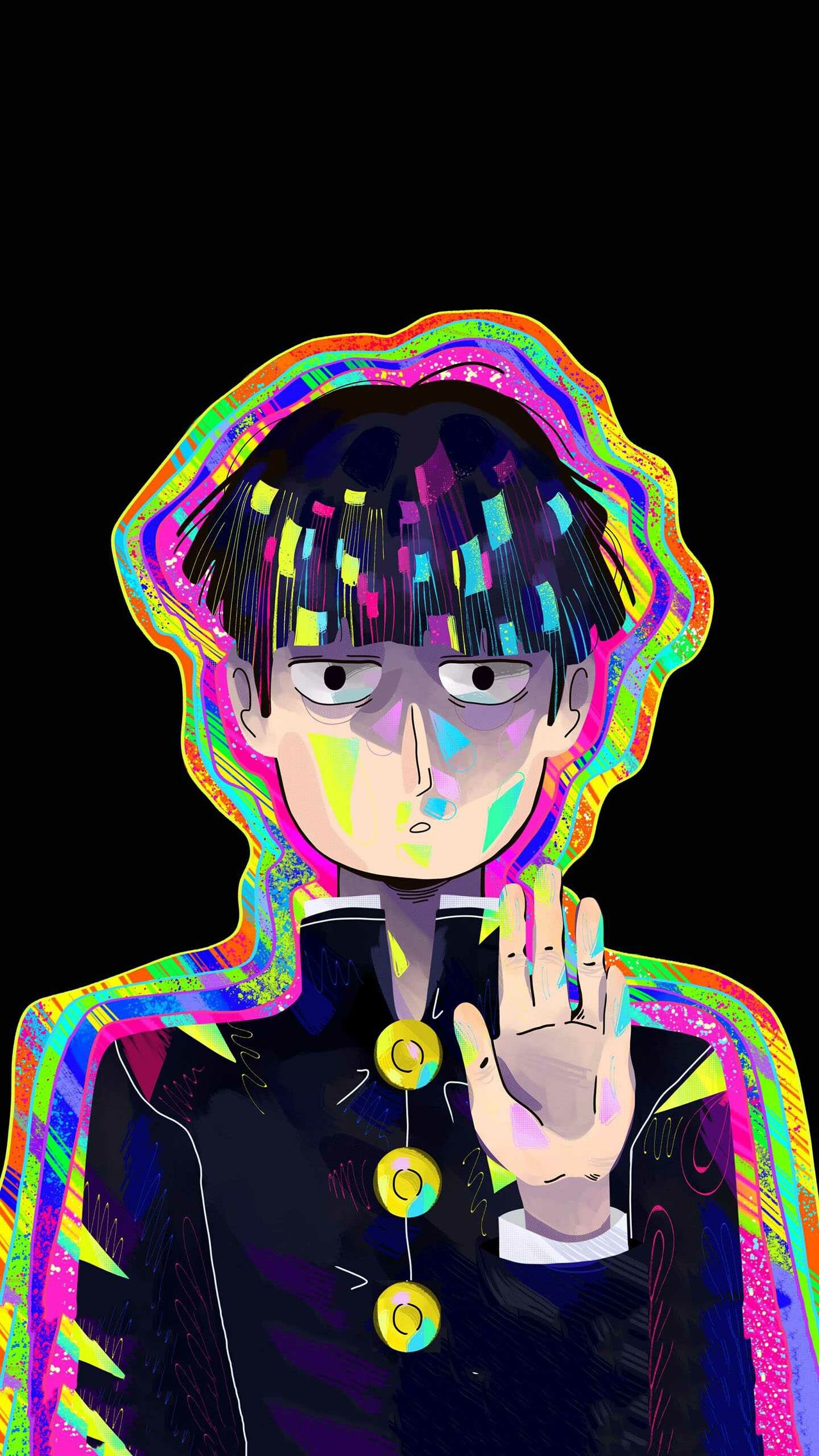 Mob Psycho 100: The story about a young middle schooler, Shigeo Kageyama, Seasoning City. 1440x2560 HD Background.