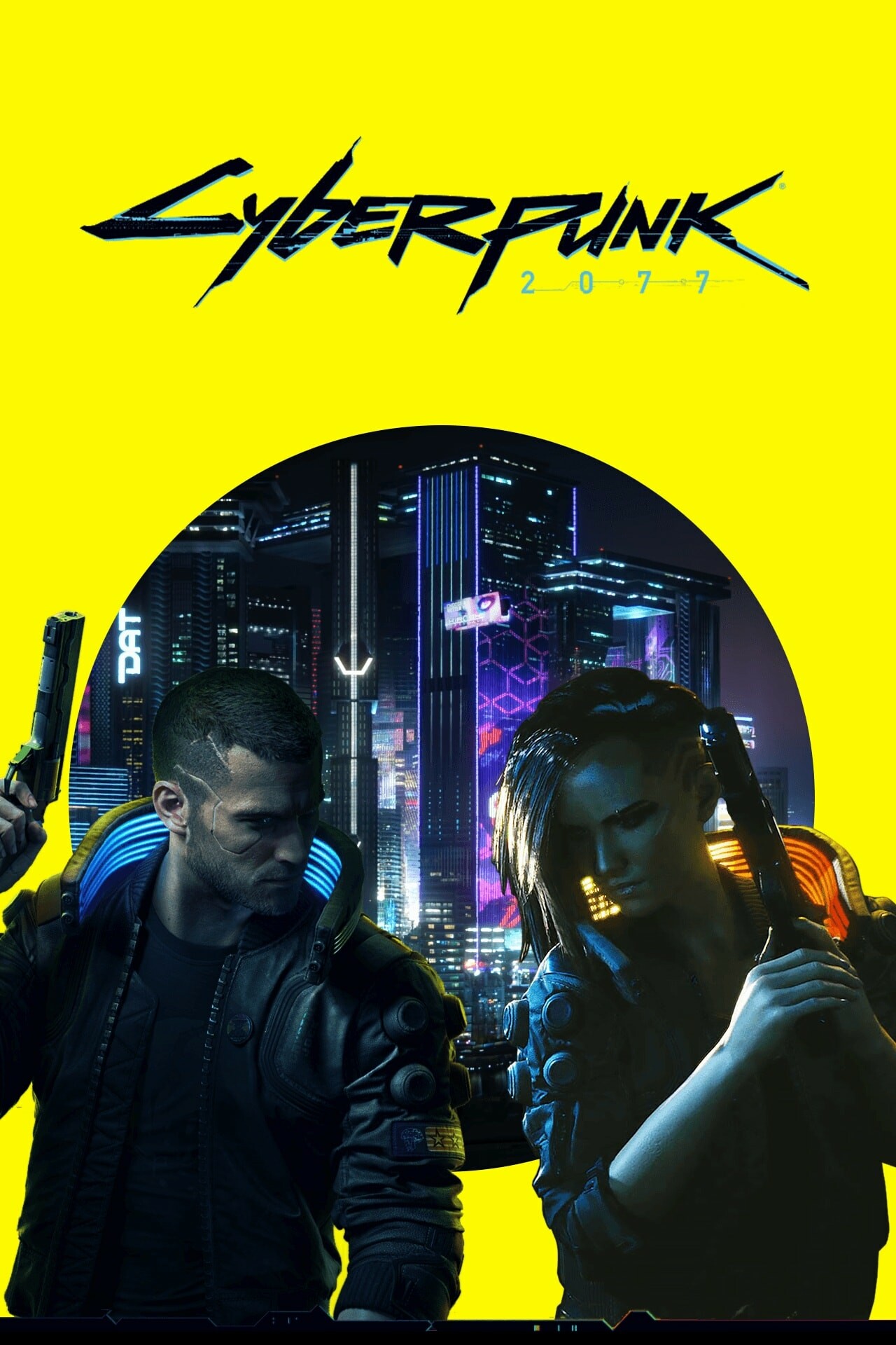 Cyberpunk 2077: While the mission structure and open-world elements follow a similar formula to other games, the world within the game is its stellar achievement, Published by CD Projekt. 1280x1920 HD Wallpaper.