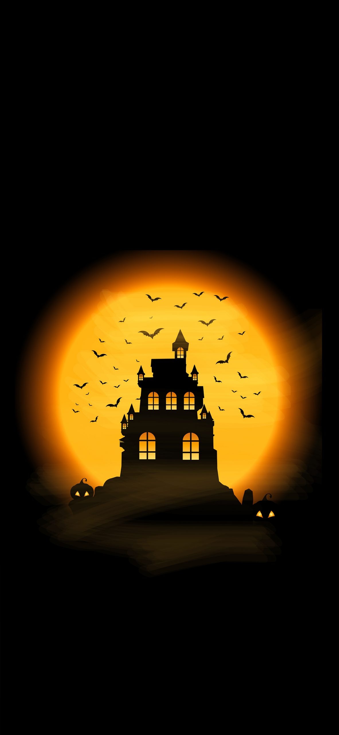 Funny Halloween, Spooky house, Happy holiday, iPhone wallpapers, 1190x2560 HD Phone
