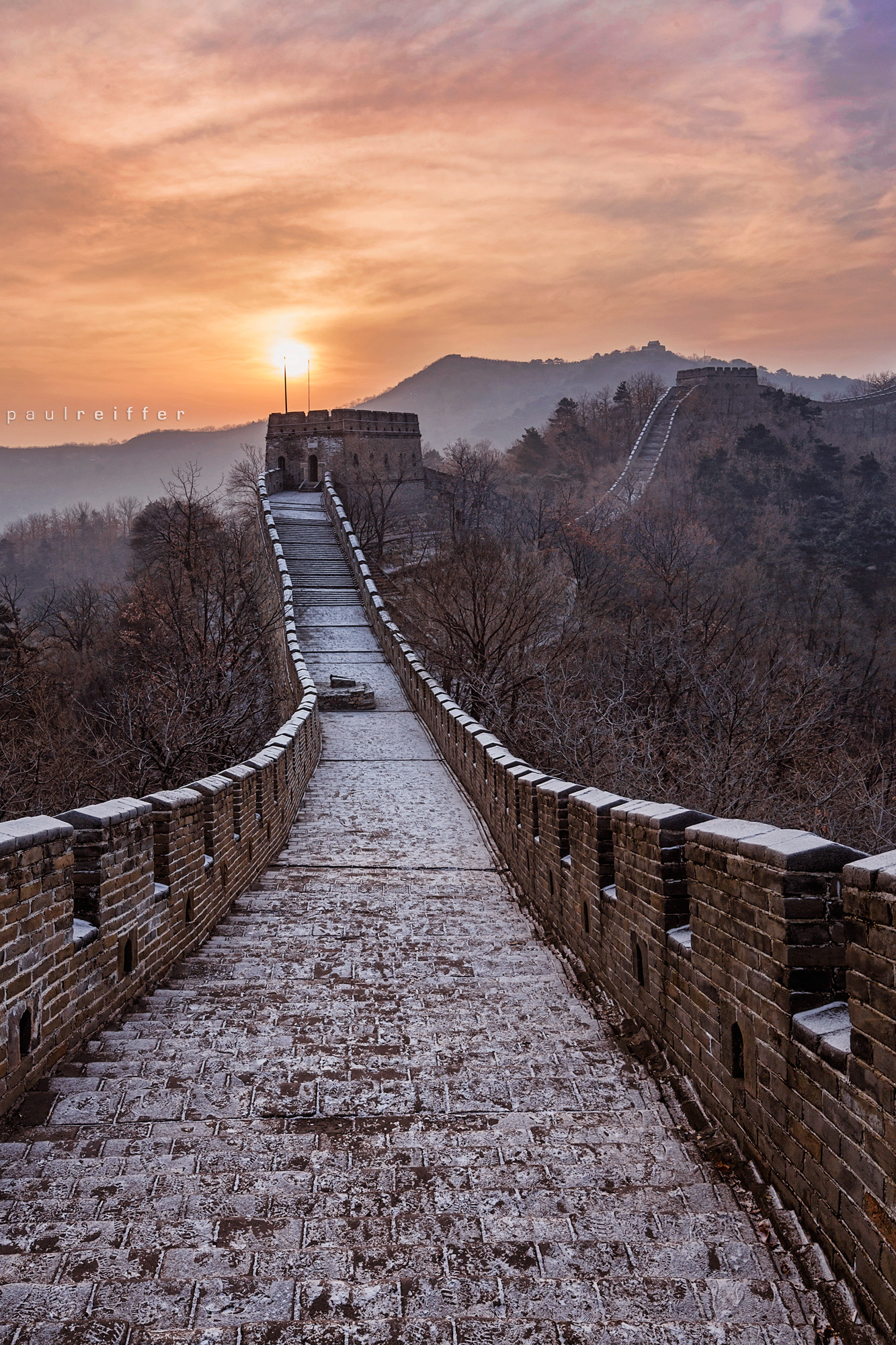 Great Wall of China: Badaling was the first section to be opened to tourists in the 1950s. 1340x2000 HD Wallpaper.