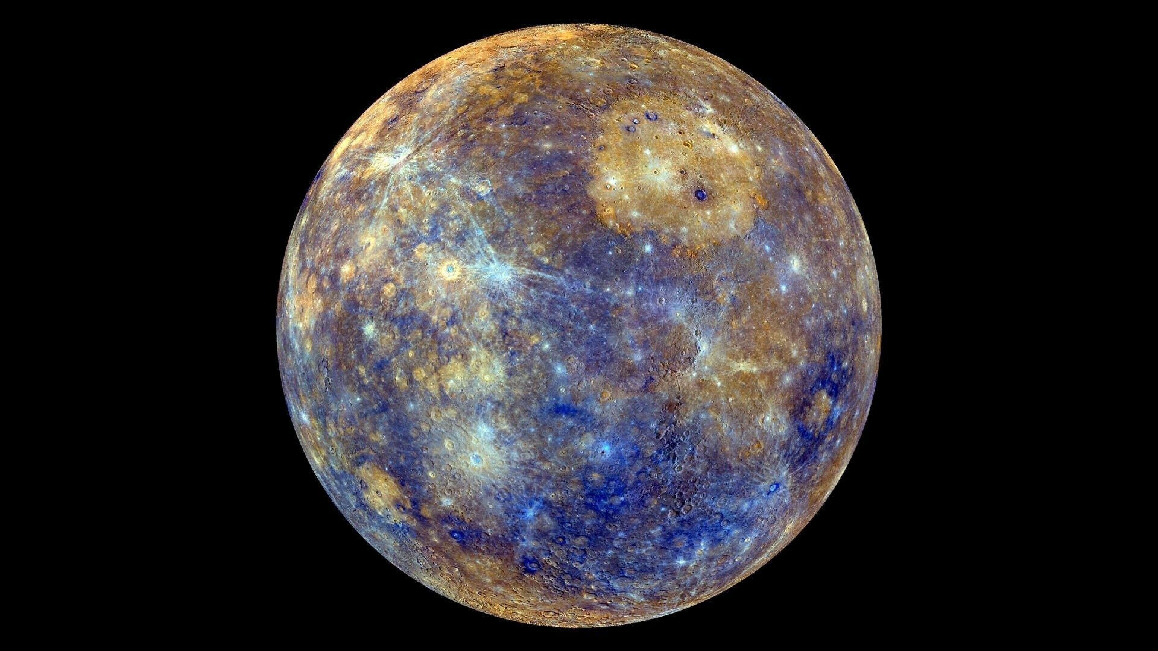 Mercury: NASA, The smallest planet in the Solar System and the closest to the Sun. 3840x2160 4K Wallpaper.