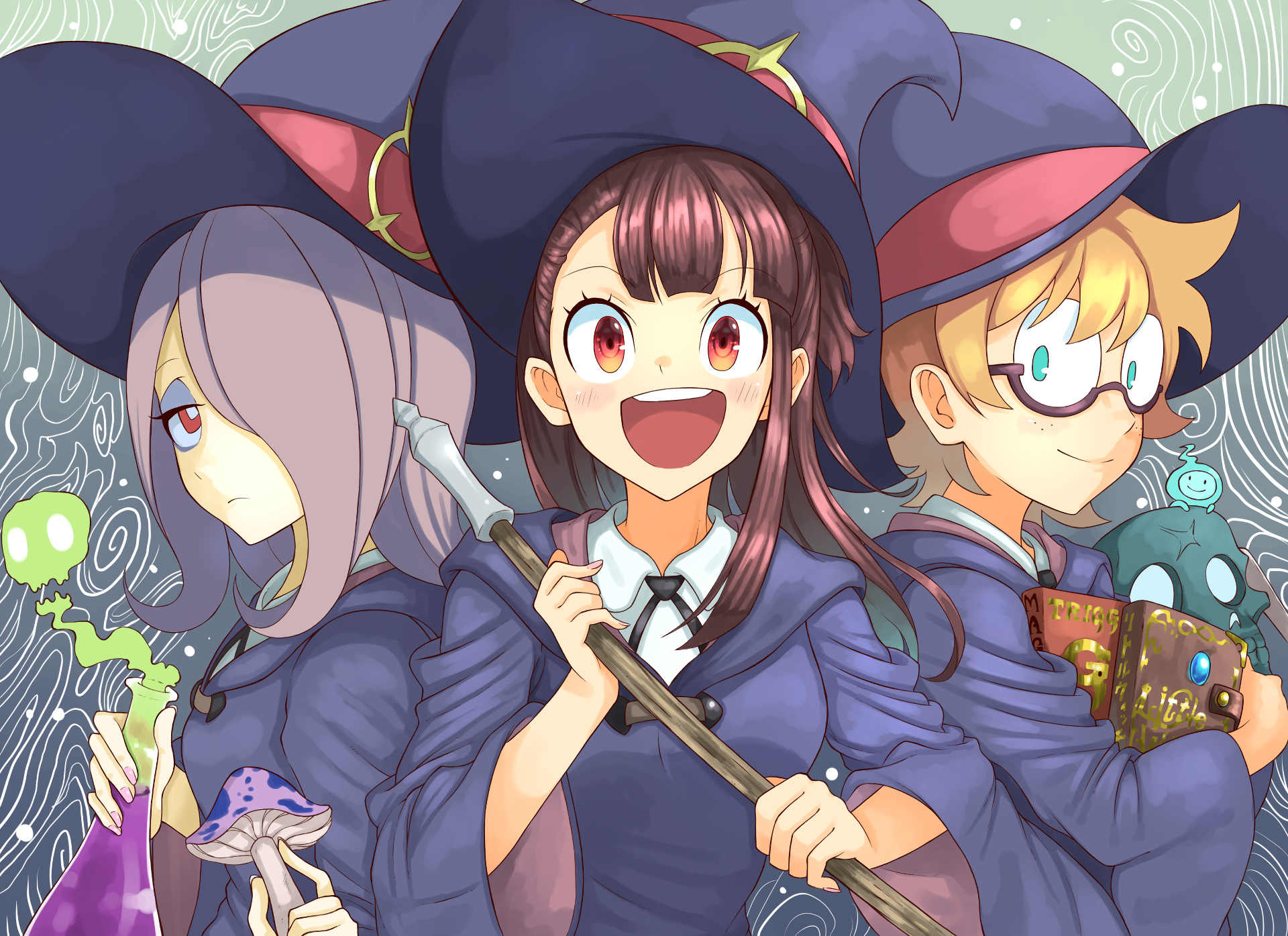 Little Witch Academia, Magical academy, Witches in training, Enchanting adventures, 1920x1400 HD Desktop