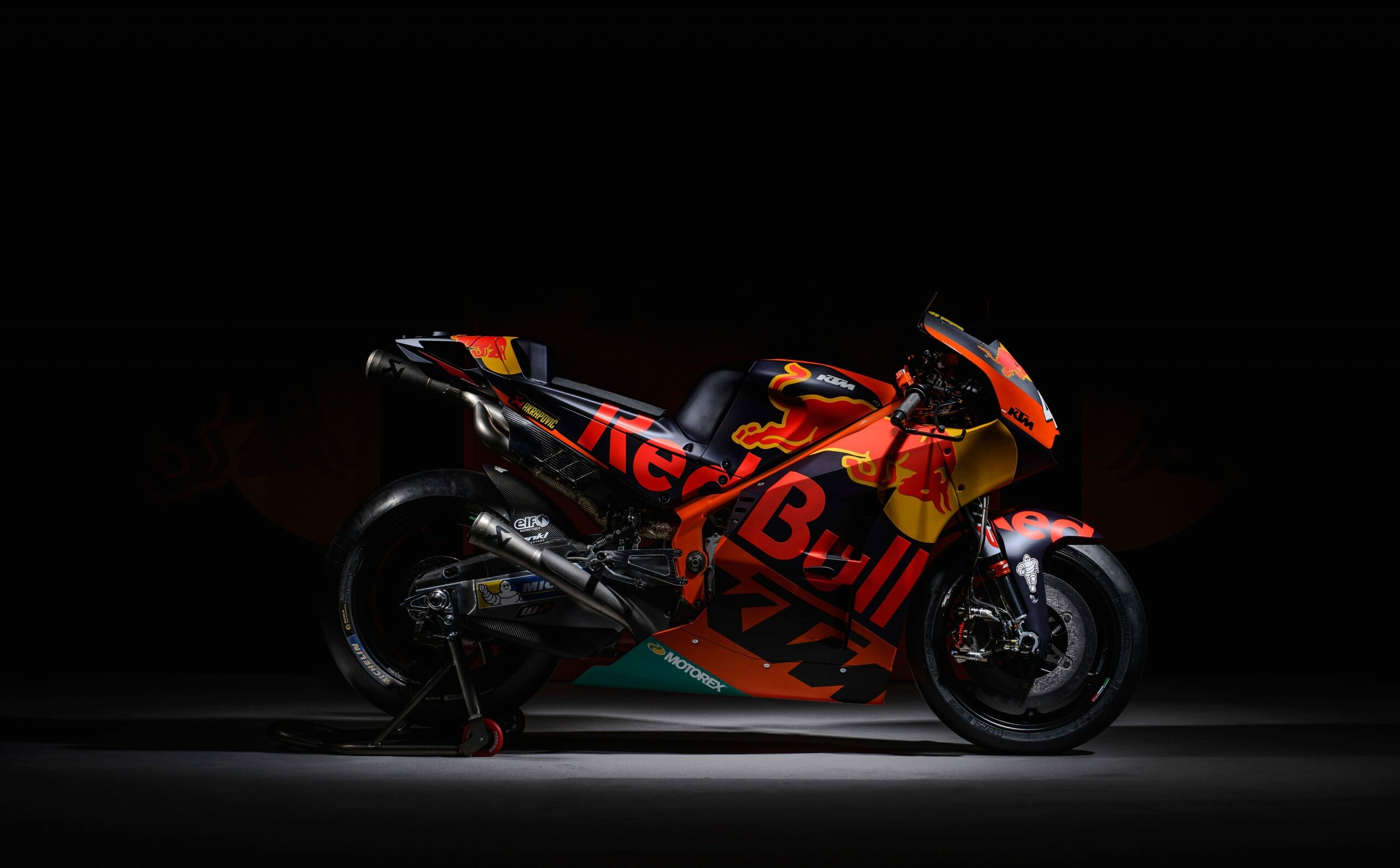 Bike: KTM Red Bull, MotoGP, Motorbike, Motorcycle, GranPrix Race, Racing. 2560x1590 HD Wallpaper.