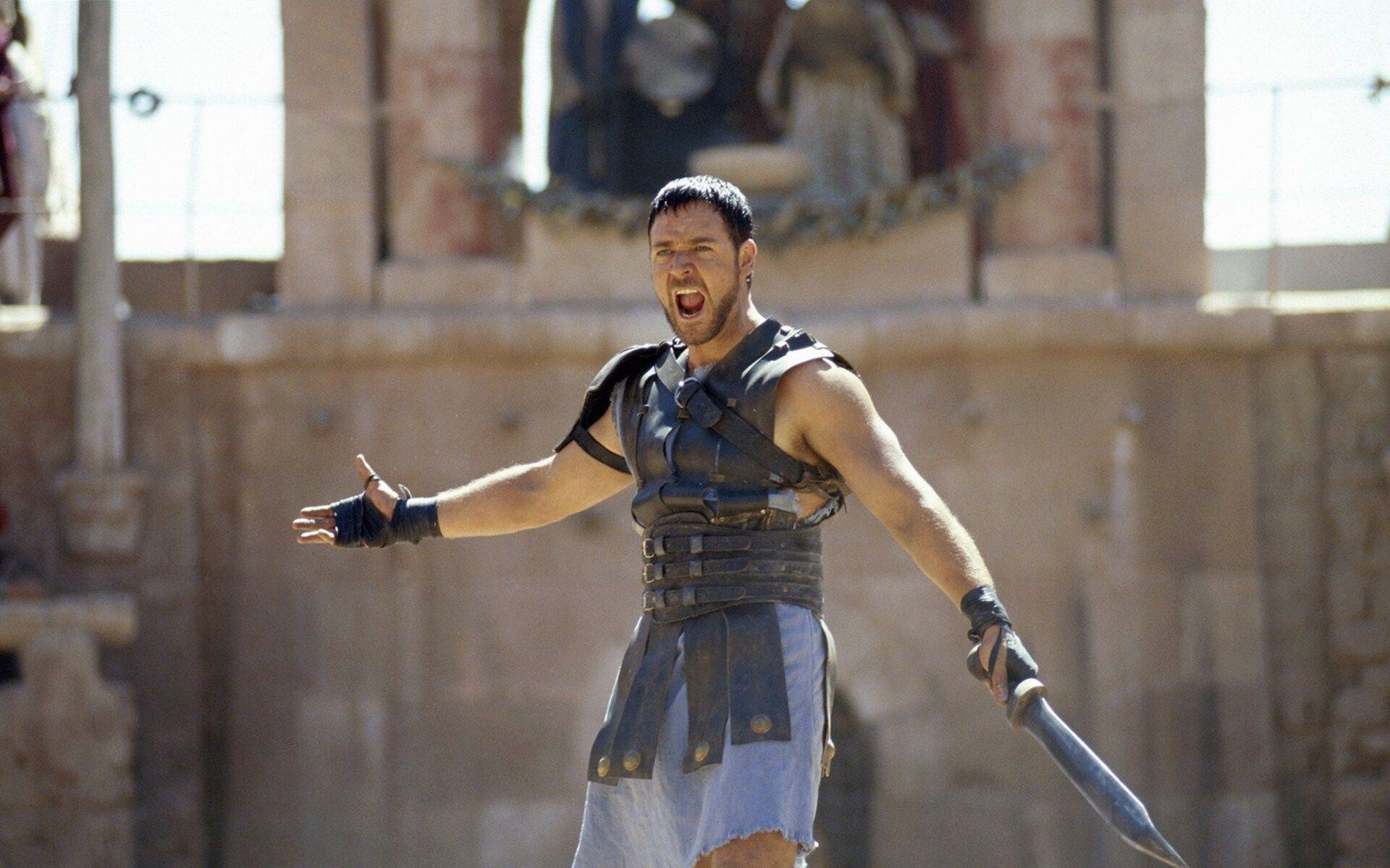 Gladiator: A 2000 movie in which Russell Crowe plays a Roman general. 1920x1200 HD Wallpaper.