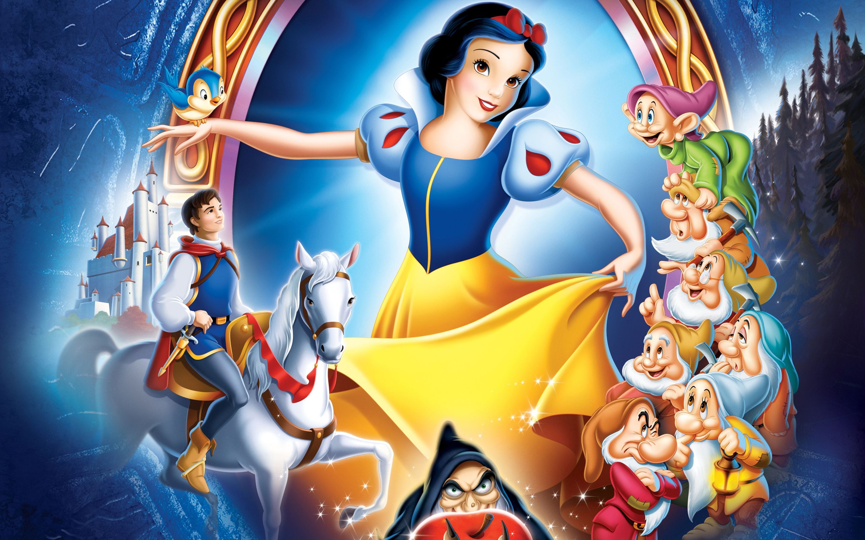 Snow White, Animation, Snow White, Disney enchanted, 2880x1800 HD Desktop