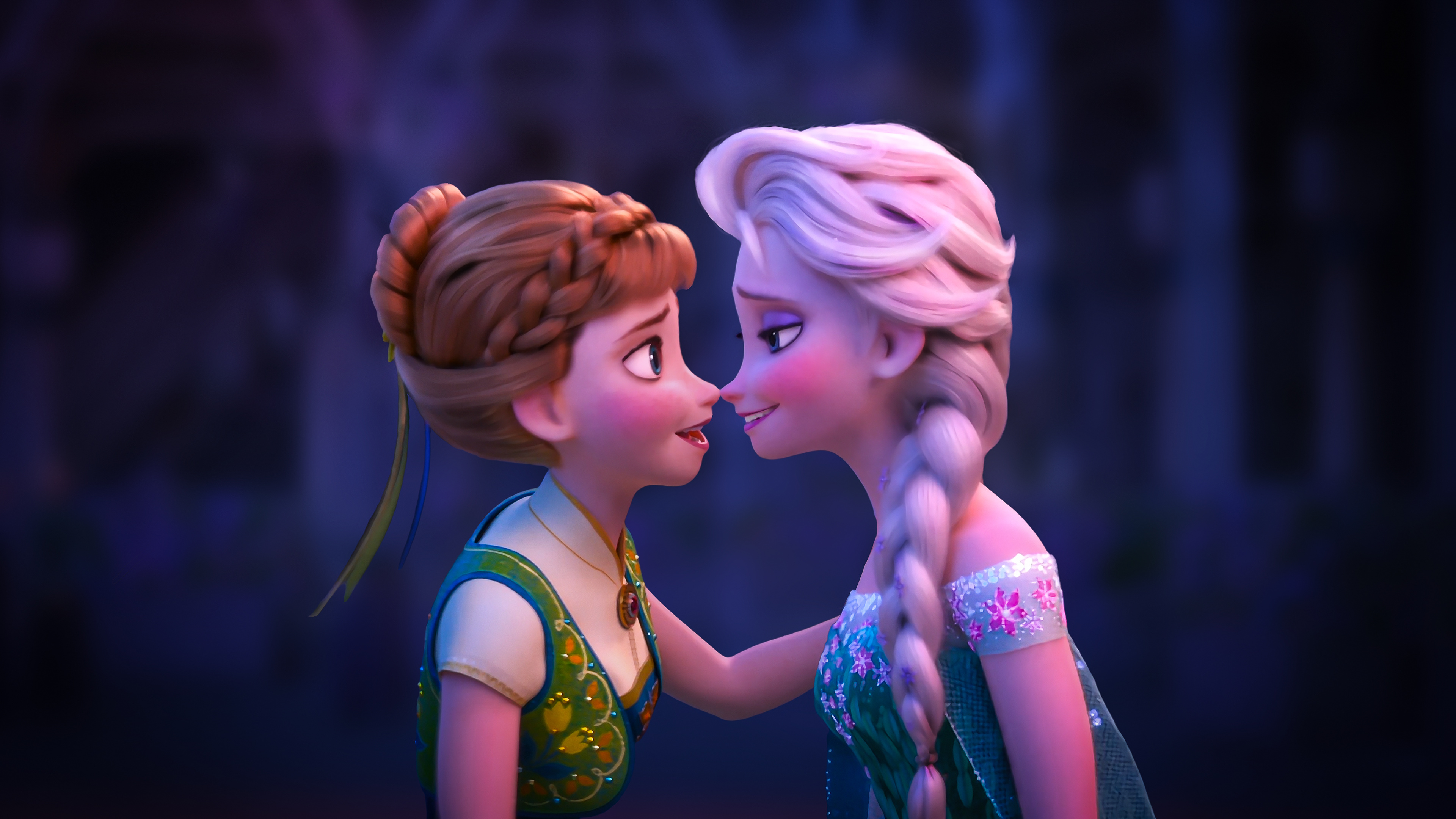 Queen Anna, Frozen Animation, Frozen Fever, Disney, 3840x2160 4K Desktop