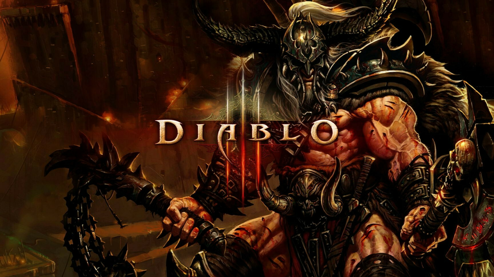 Diablo: Set in the fictional Kingdom of Khanduras in the mortal realm, the player controls a lone hero battling to rid the world of the Lord of Terror. 1920x1080 Full HD Wallpaper.
