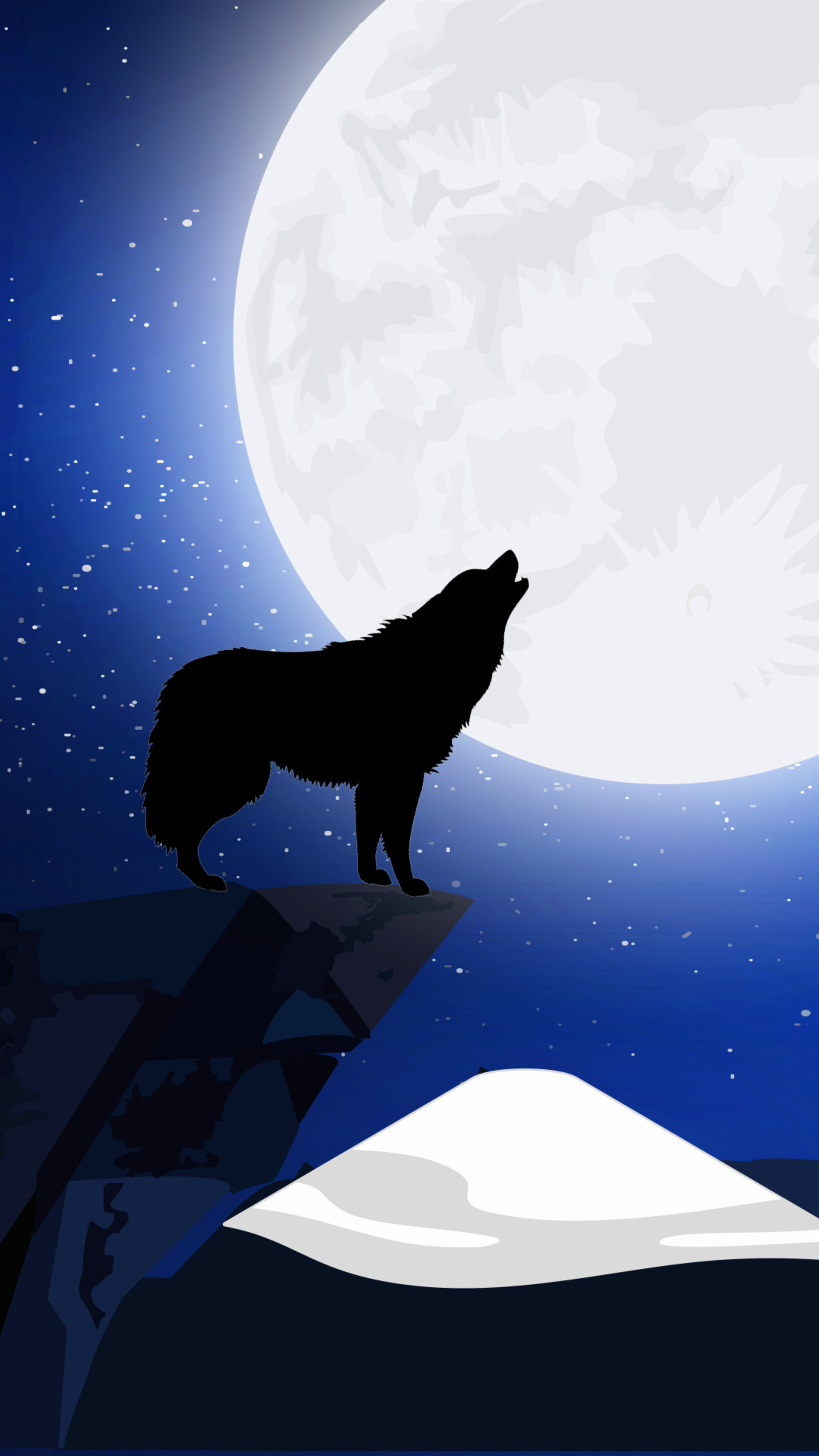 Howling Wolf, Wolf howling, 2160x3840 4K Phone