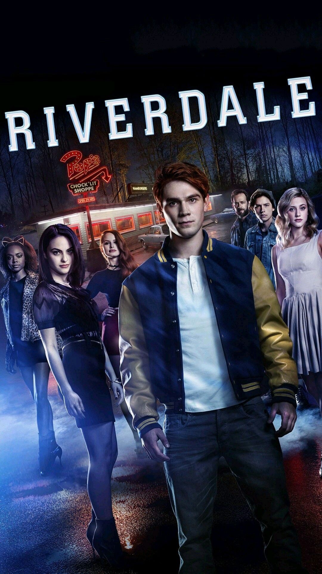 Riverdale (TV Series): The show was adapted by Archie Comics chief creative officer Roberto Aguirre-Sacasa. 1080x1920 Full HD Background.