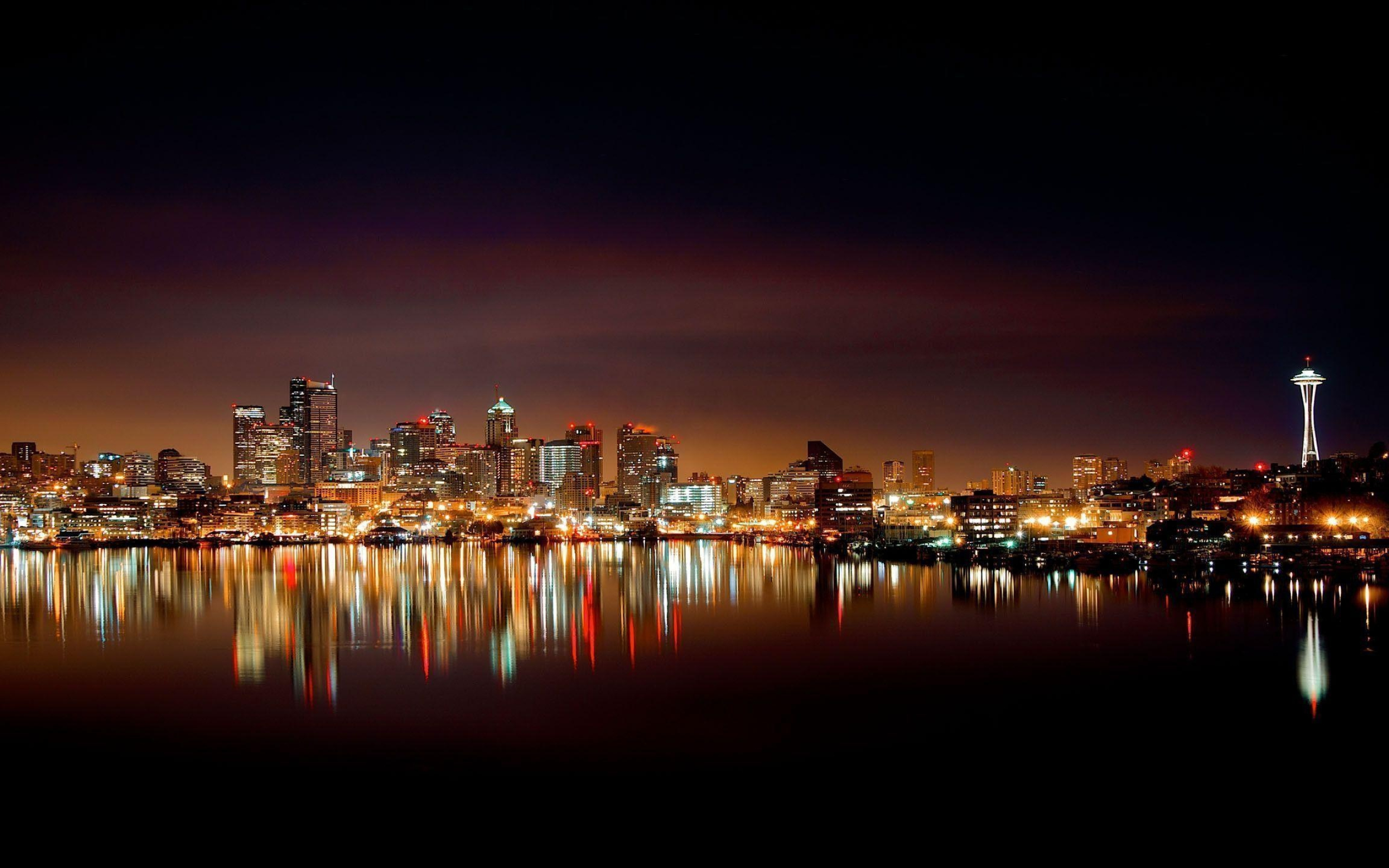 Night Skyline, City lights, Nighttime scenery, Urban beauty, 2560x1600 HD Desktop