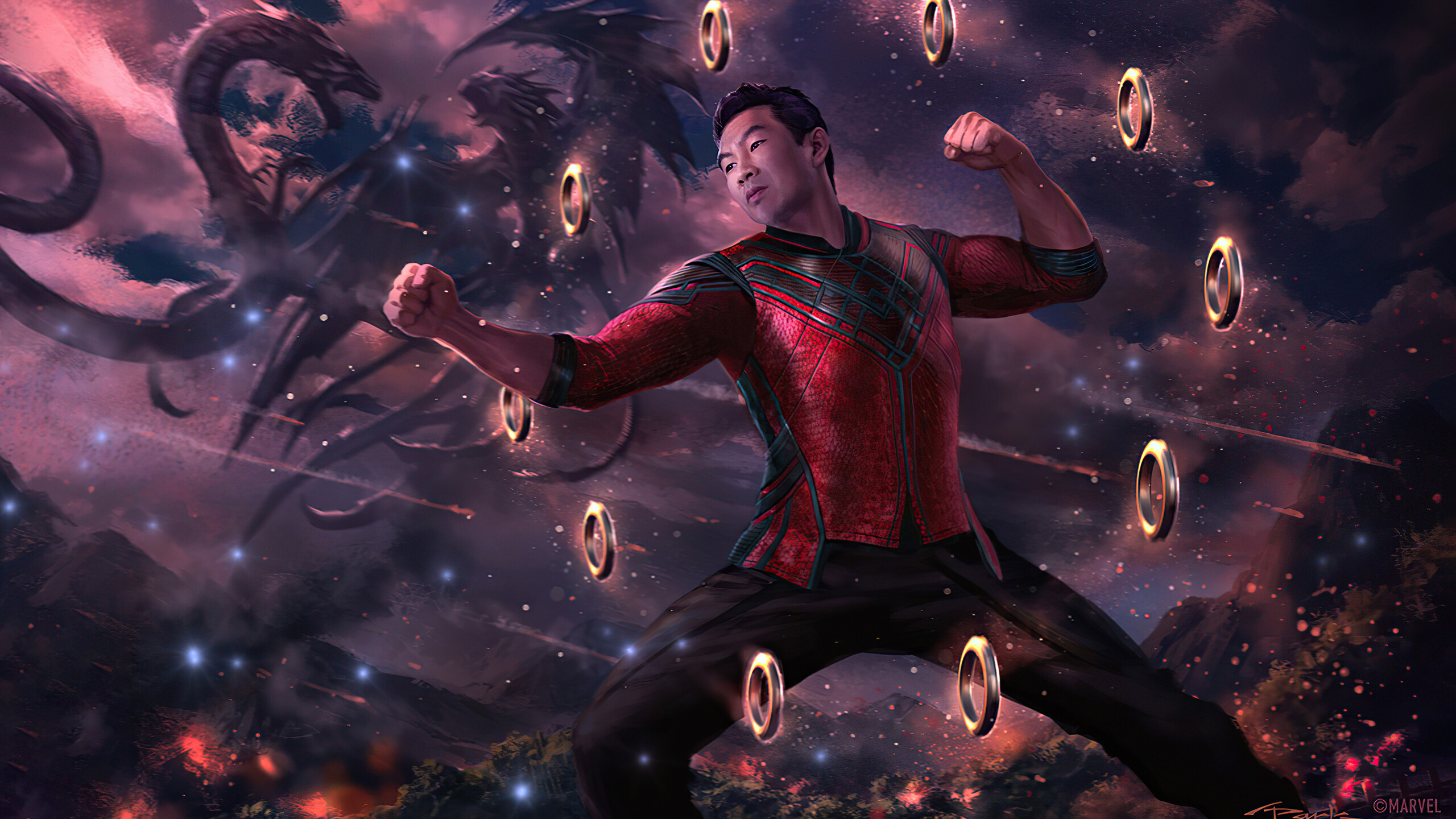 Shang-Chi and the Legend of the Ten Rings: A skilled martial artist who was trained at a young age to be an assassin by his father Wenwu. 2560x1440 HD Wallpaper.
