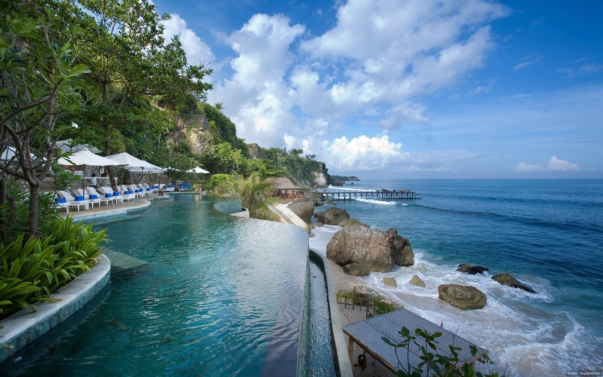 Bali's summer vibes, Stunning wallpapers, Crystal blue sea, Relaxing getaway, 1920x1200 HD Desktop