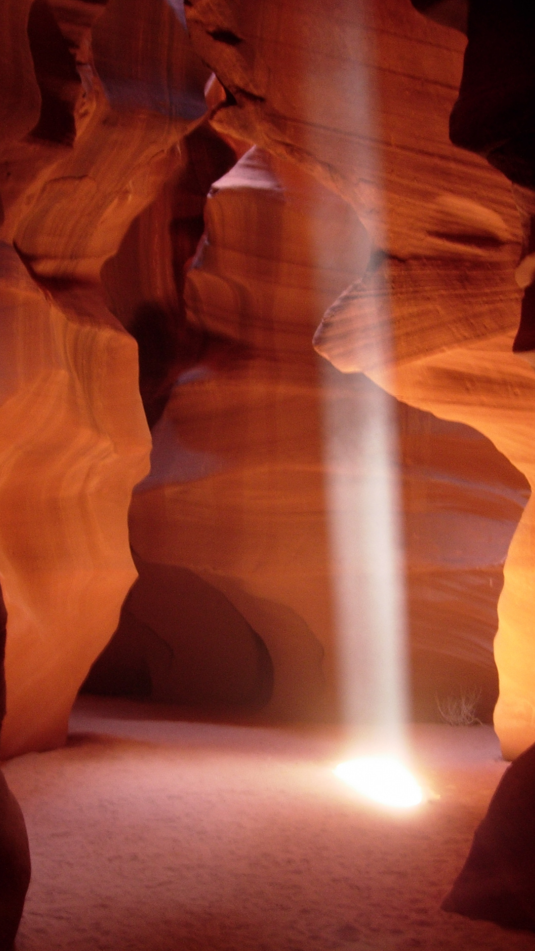 Panoramahintergrundbild des Antelope Canyon, 1080x1920 Full HD Handy