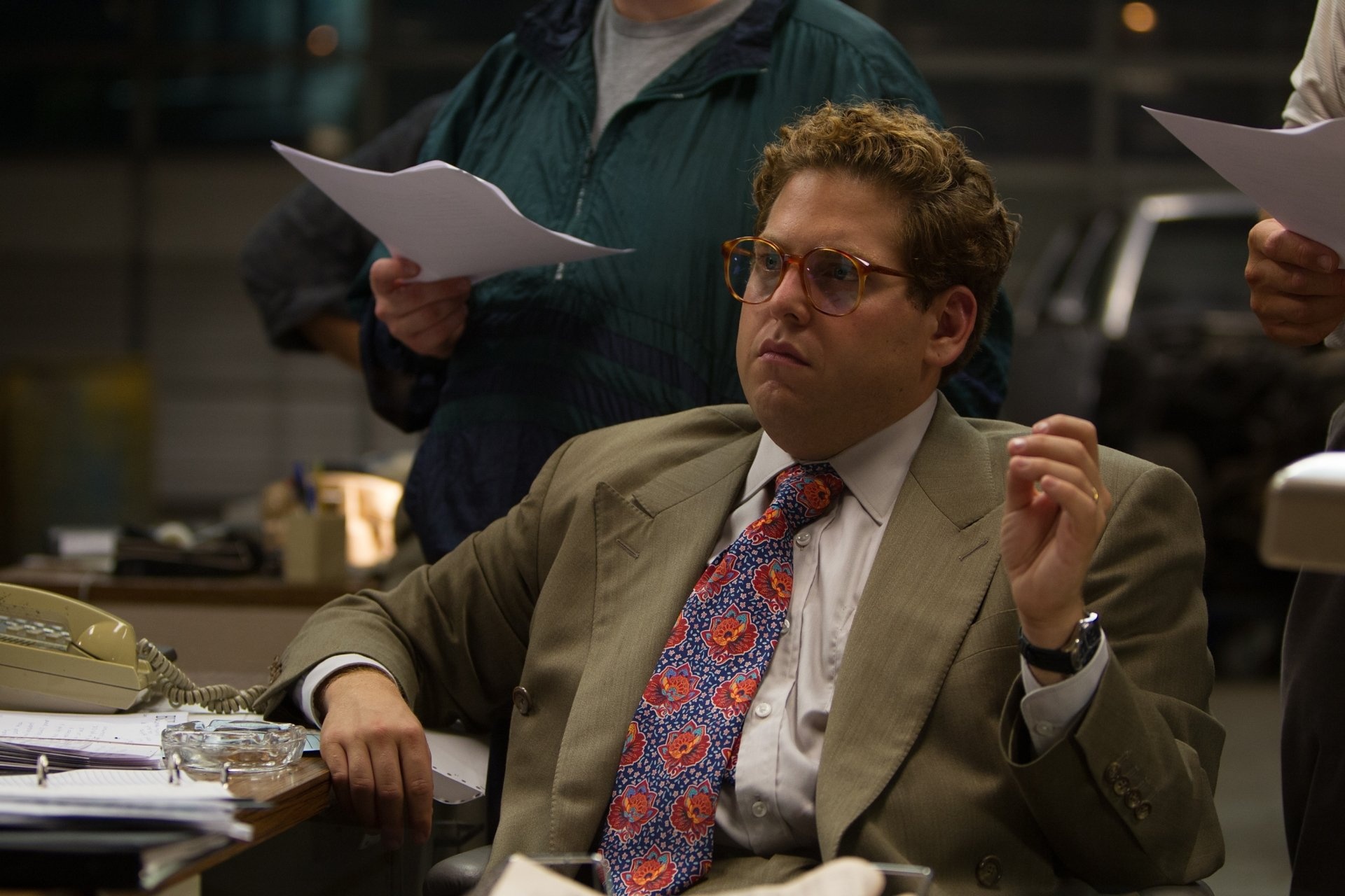 The Wolf of Wall Street: The character Donnie Azoff, portrayed by Jonah Hill in the 2013 film. 1920x1280 HD Background.