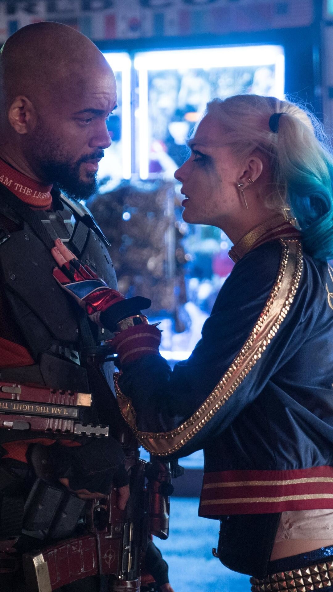 Will Smith, Deadshot, Suicide Squad, Margot Robbie, 1080x1920 Full HD Phone