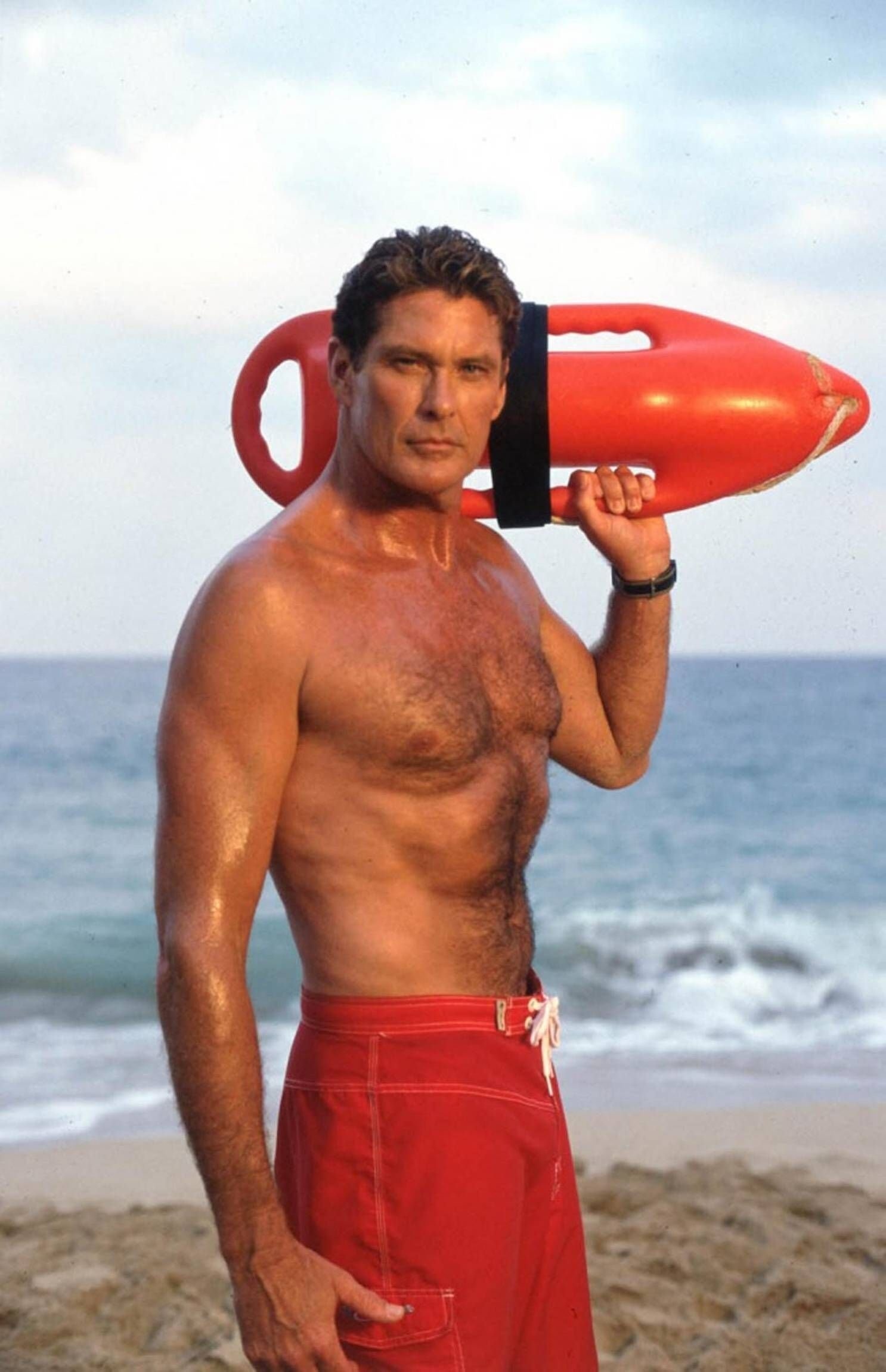 David Hasselhoff: Baywatch, An American action drama TV series, Lifeguard Mitch Buchannon. 1490x2310 HD Wallpaper.