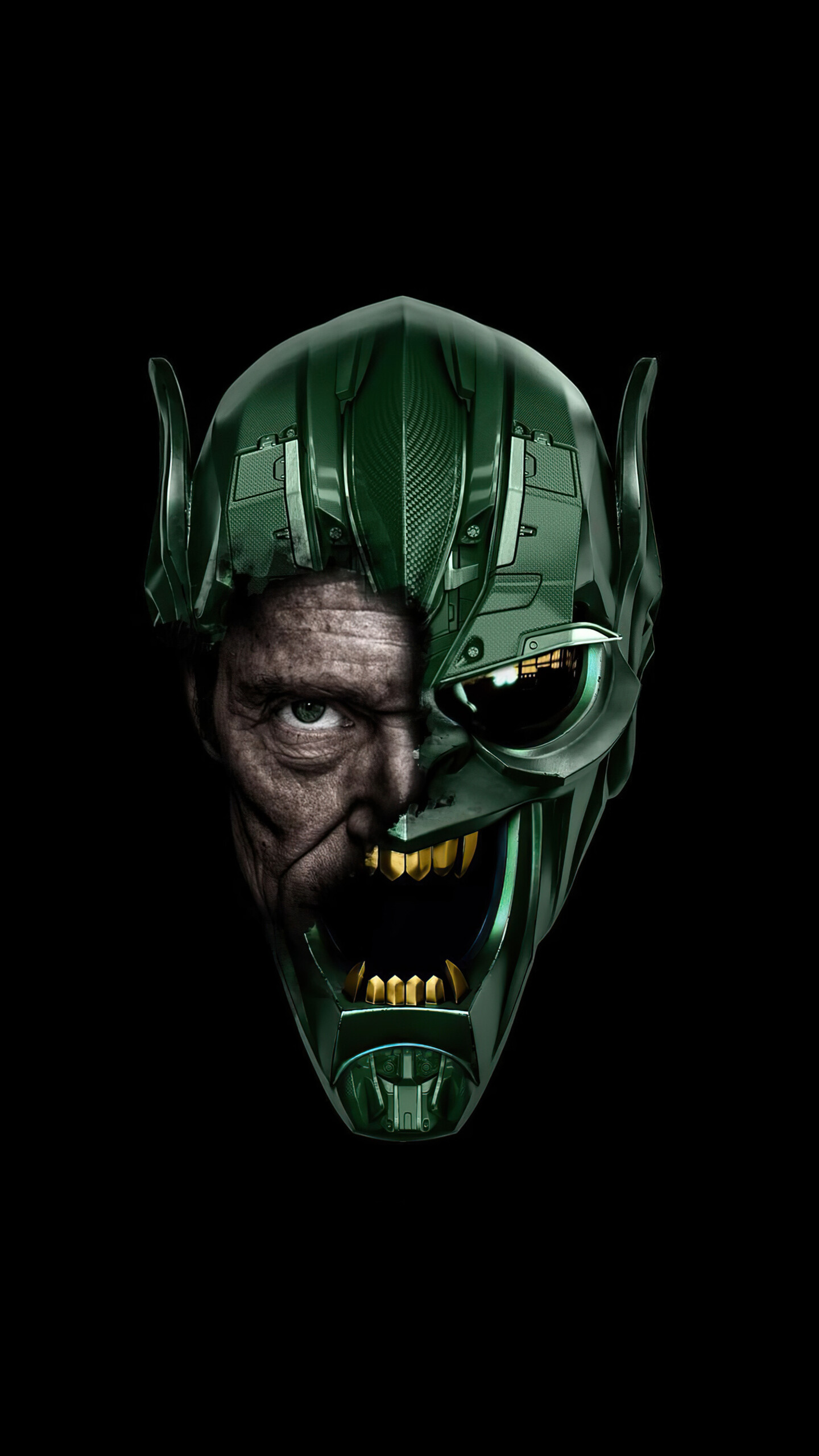 Green Goblin: Willem Dafoe, One of Spider-Man's most formidable foes. 1440x2560 HD Background.