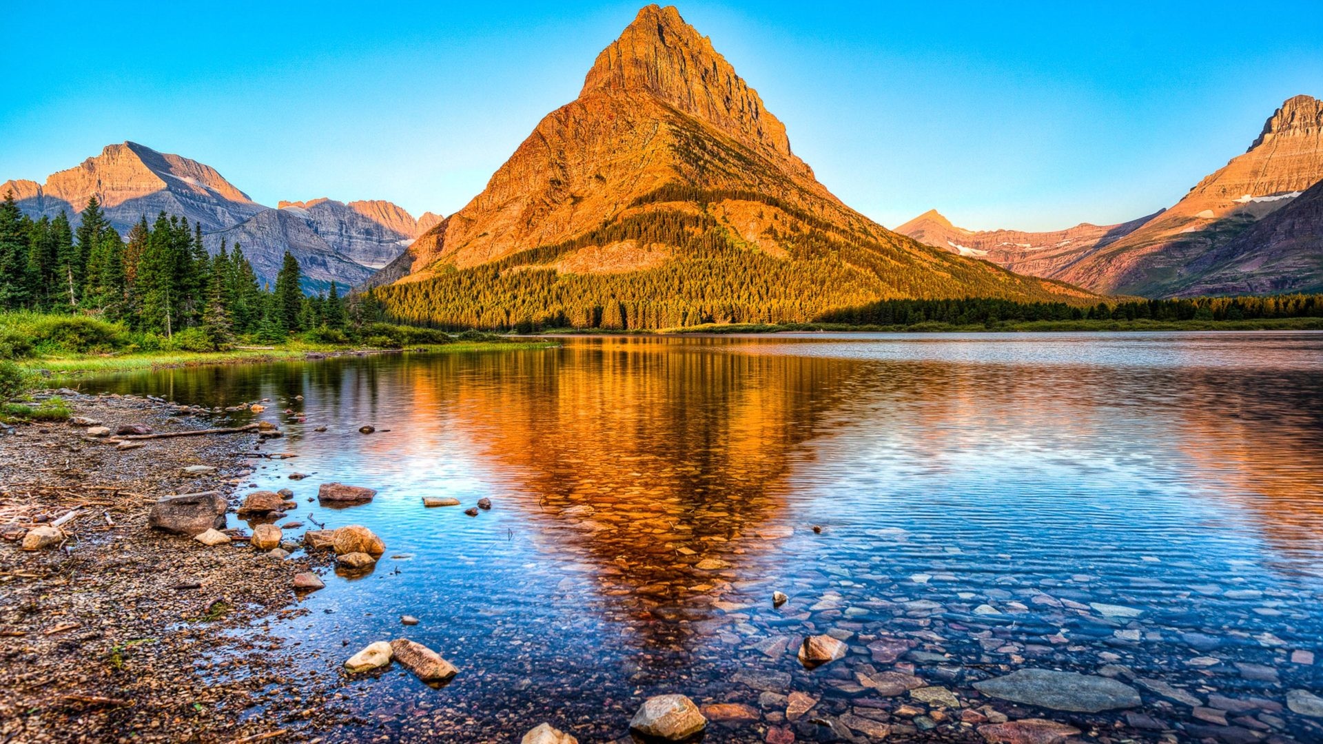 Glacier National Park Montana, Mount Grinnell, Desktop HD, Kde store, 1920x1080 Full HD Desktop
