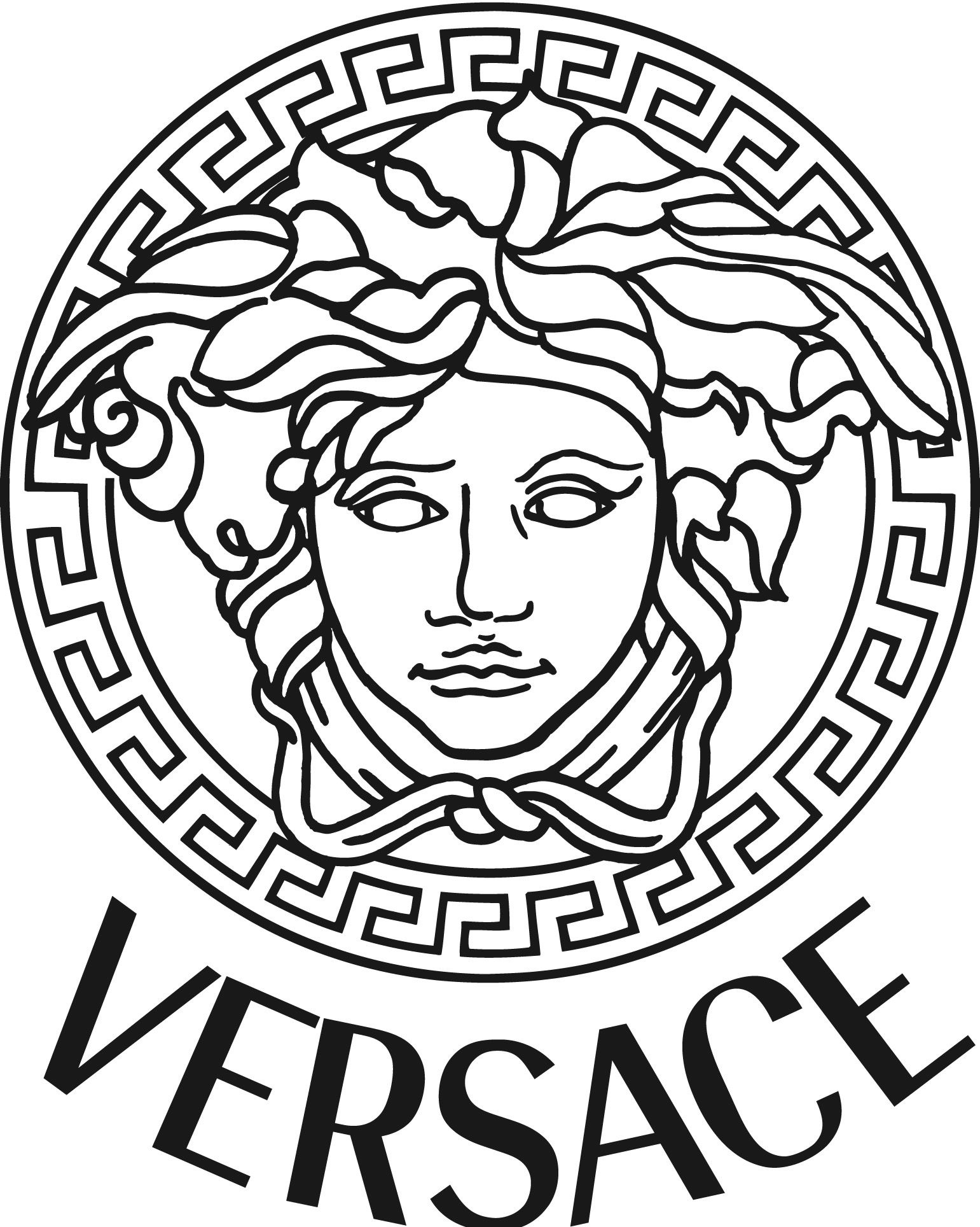 Versace: Internationally renowned brand for ultra-glamorous creations, Monochrome. 1550x1930 HD Background.