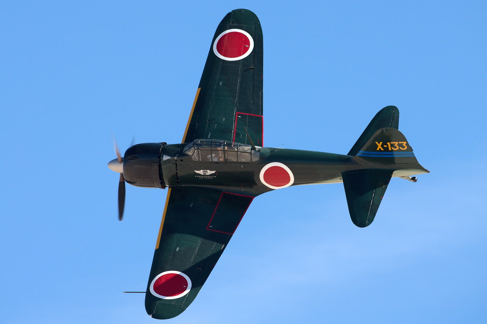 Mitsubishi A6M Zero, Japanese deck easy, WWII aircraft, Fighter plane, 2050x1370 HD Desktop