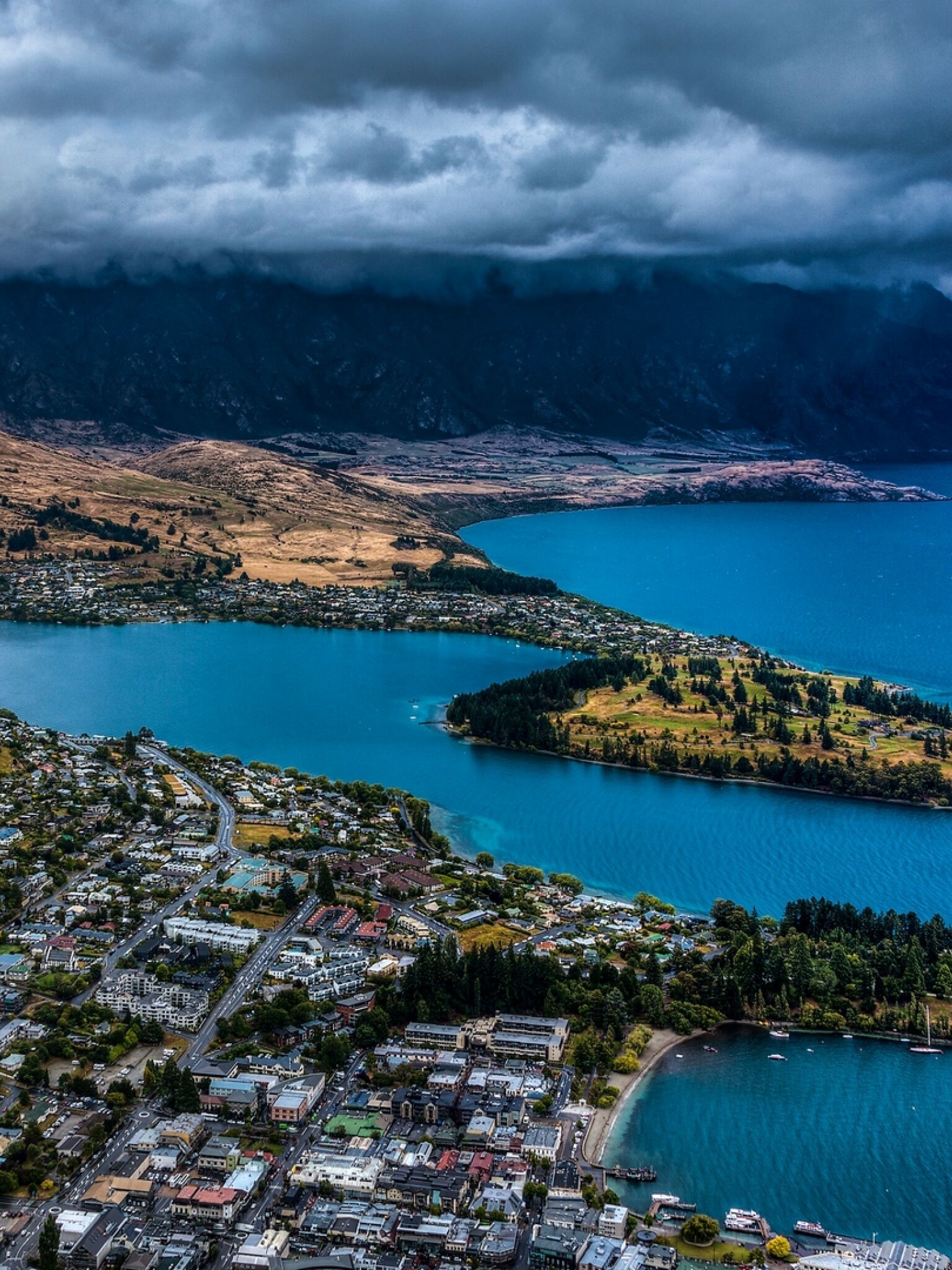 New Zealand: The first major nation to have universal suffrage, Lake Wakatipu. 1540x2050 HD Wallpaper.