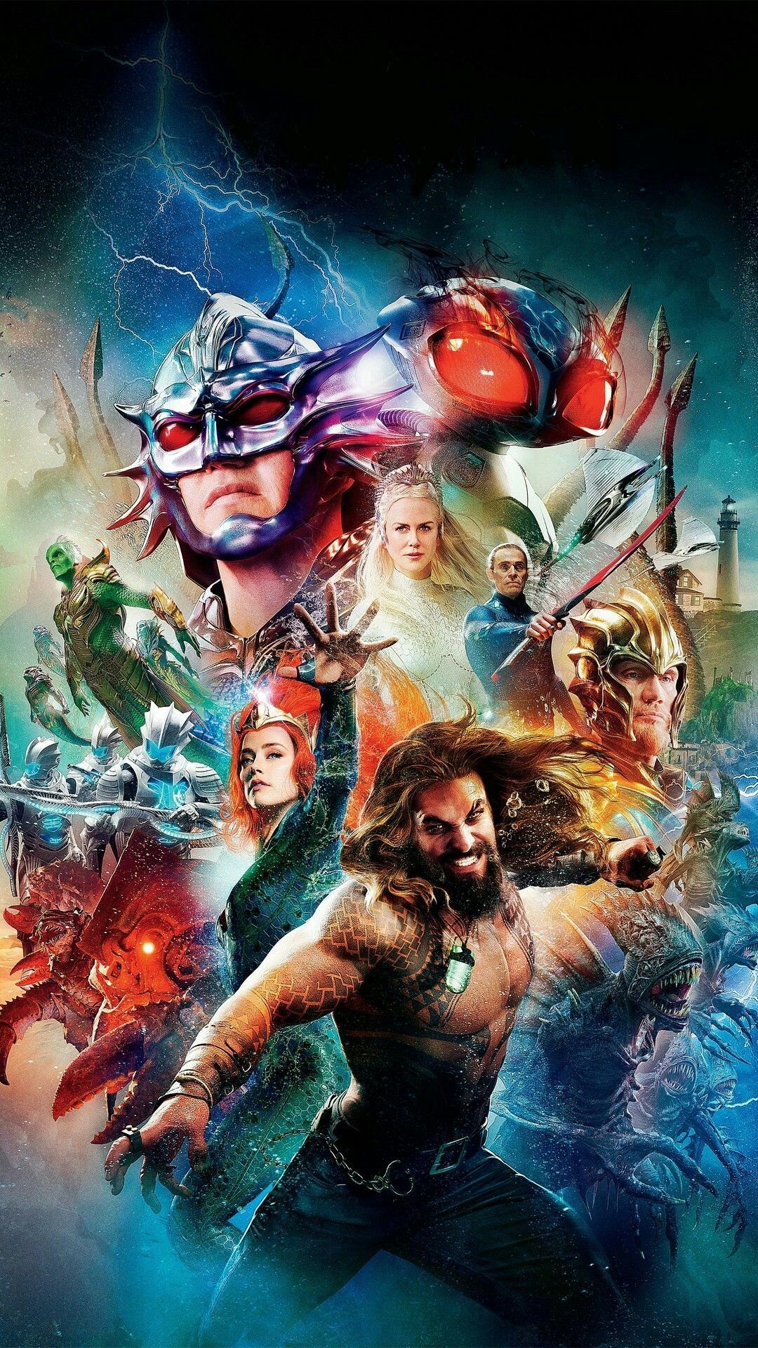 Animated Aquaman photos, Aquaman 2018, Doctor Who fan art, Nicole Kidman, 1080x1920 Full HD Handy