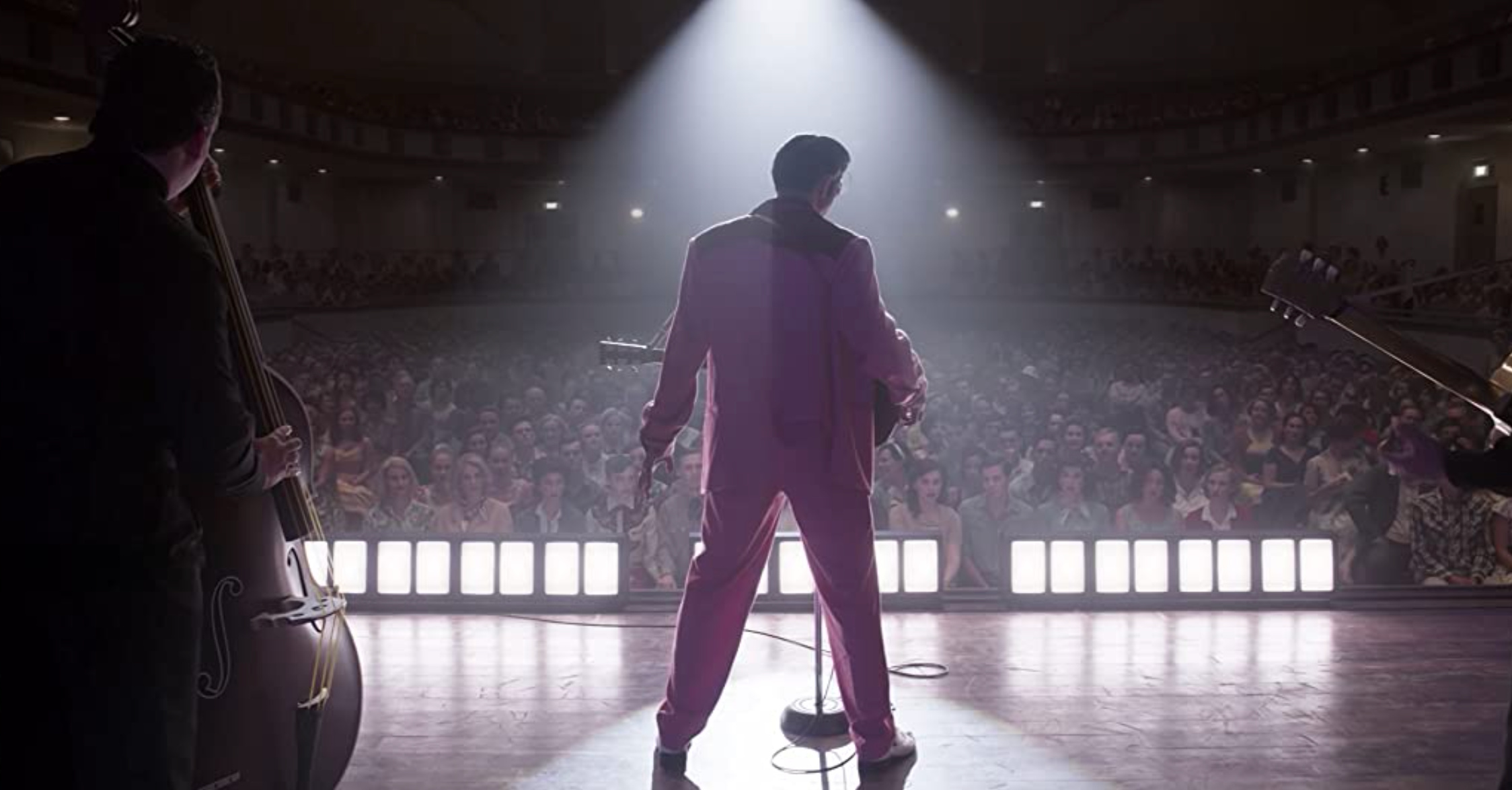 Elvis (Austin Butler): The upcoming biopic, Filming locations: Village Roadshow Studios, Oxenford, Queensland, Australia. 2250x1180 HD Wallpaper.