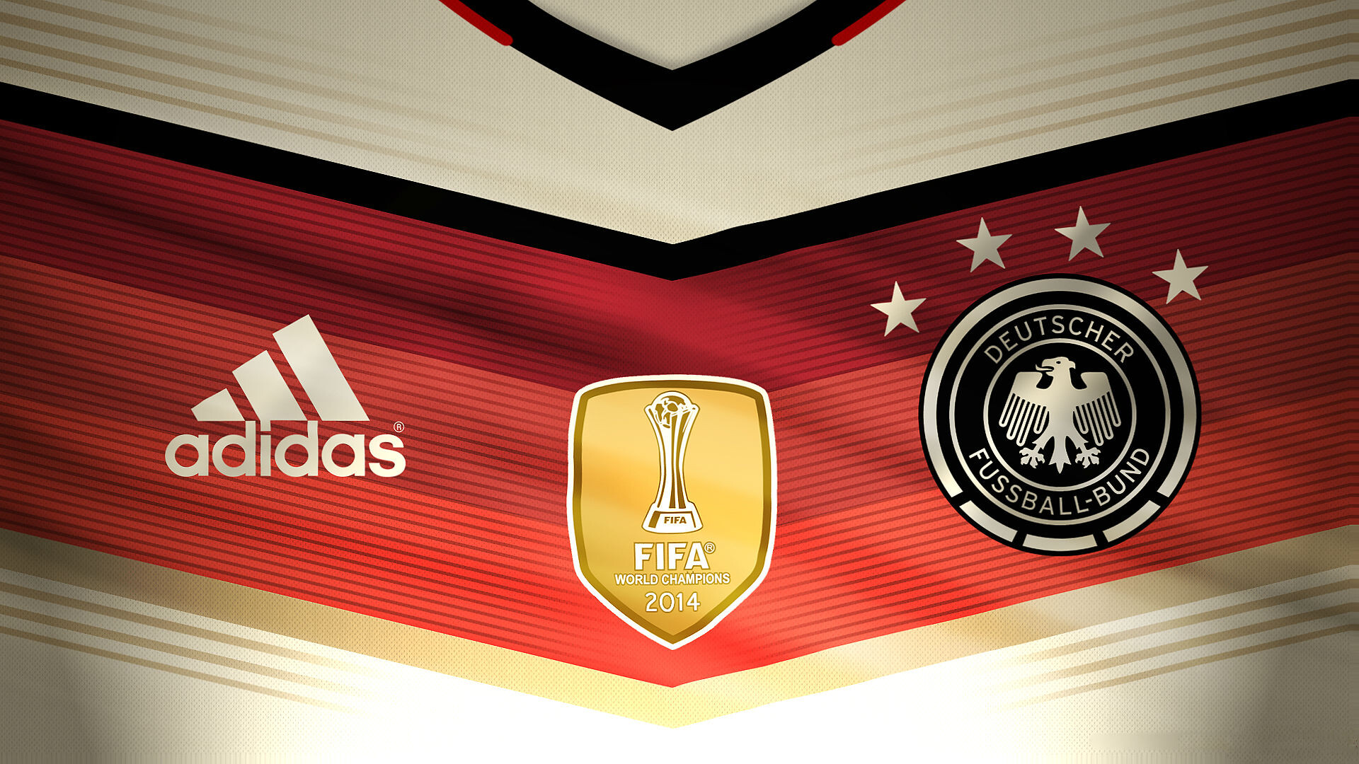 Germany Soccer Team: FIFA World Cup 2014 champions, Front of the uniform kit, International football. 1920x1080 Full HD Wallpaper.