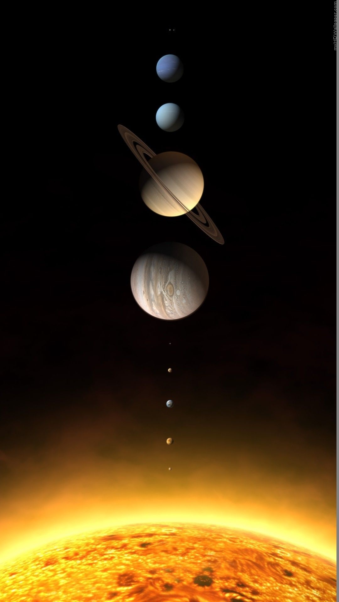 9 Planets, Stunning mobile wallpapers, Personal favorites, Phone perfect, 1080x1920 Full HD Phone