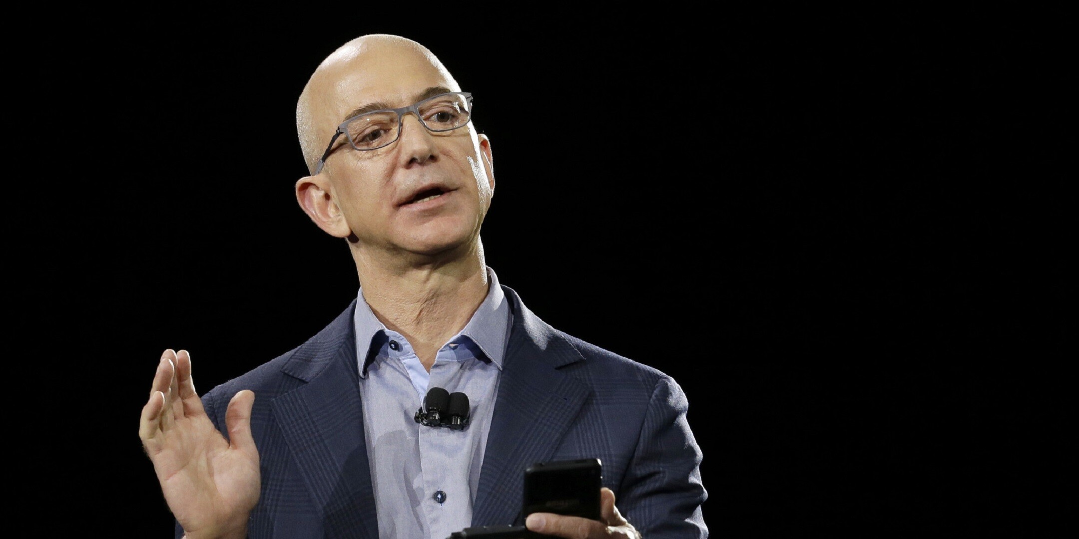 Jeff Bezos: Amazon billionaire, Celebrity, Entrepreneur. 2160x1080 Dual Screen Wallpaper.
