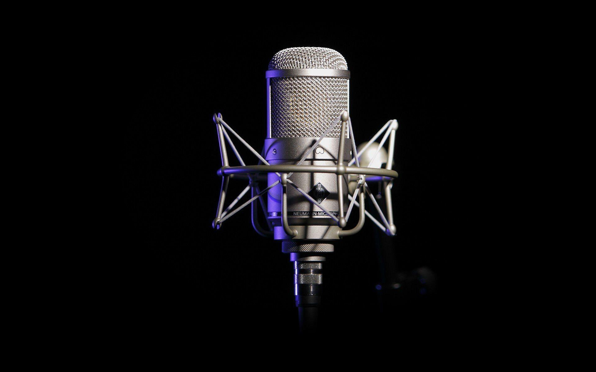 Microphone 3D wallpapers, Technology, Music, Entertainment, 1920x1200 HD Desktop
