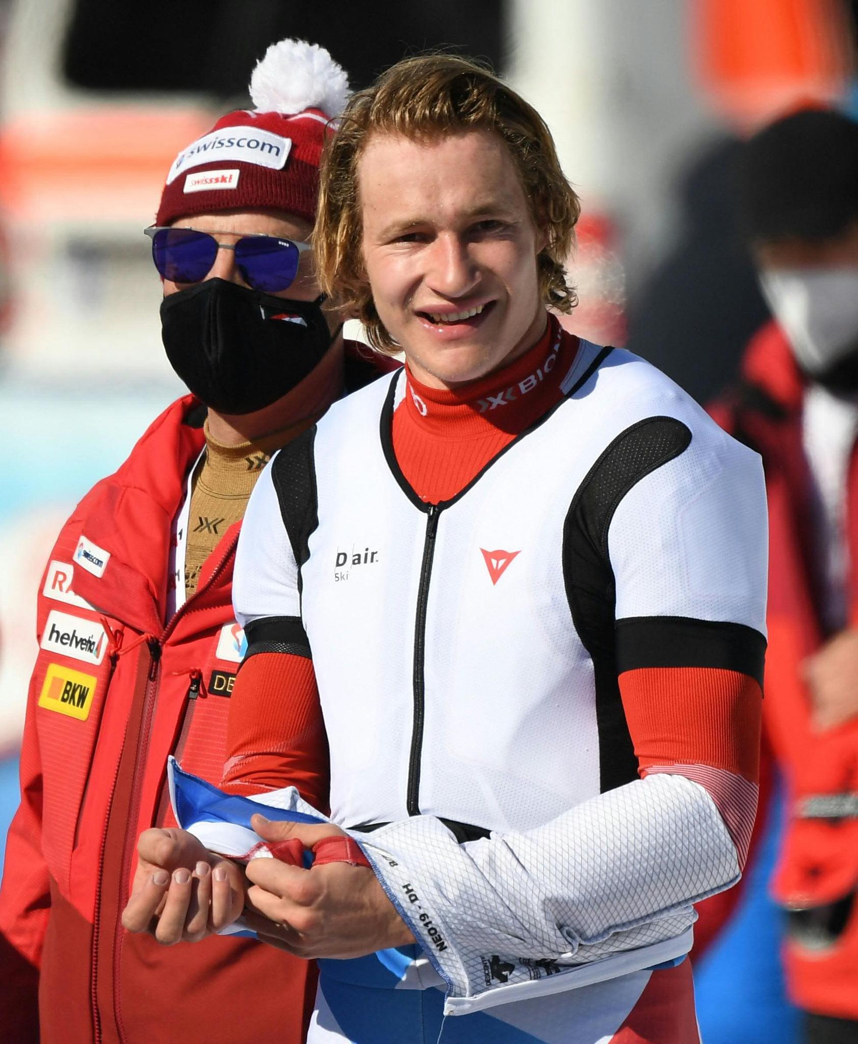 Marco Odermatt, Alpine skiing, Olympic medal hopes, Geneva Tribune, 1690x2050 HD Phone