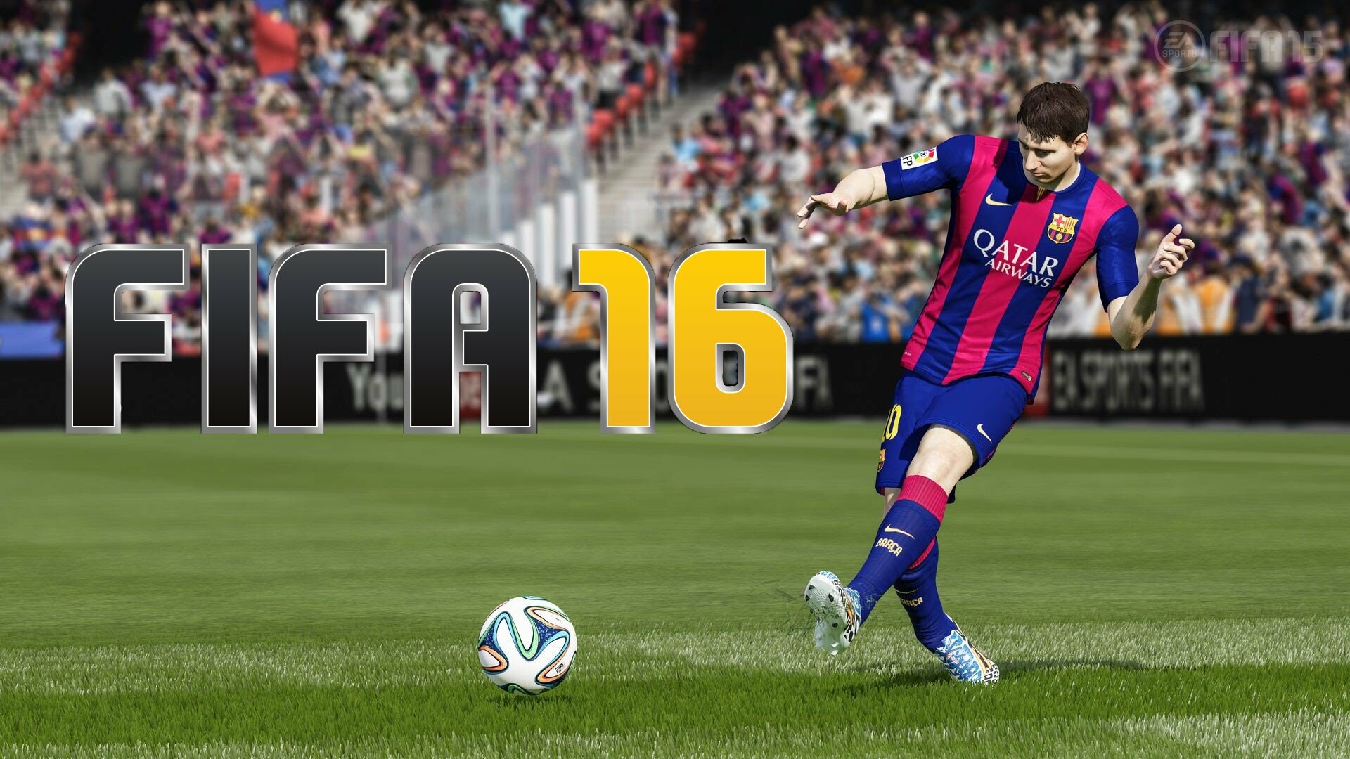 FIFA: Annual installment of the football simulation saga, 2016. 1920x1080 Full HD Background.