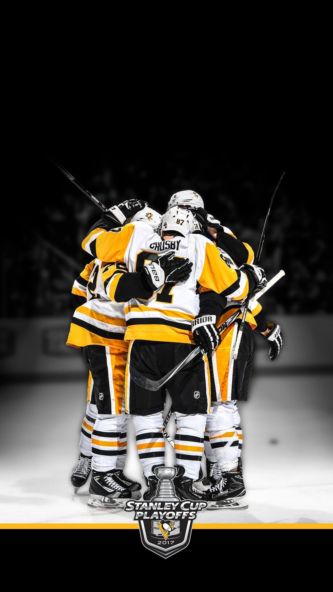 Pittsburgh Penguins: The team's official radio station is 105.9 The X, NHL. 1080x1920 Full HD Background.