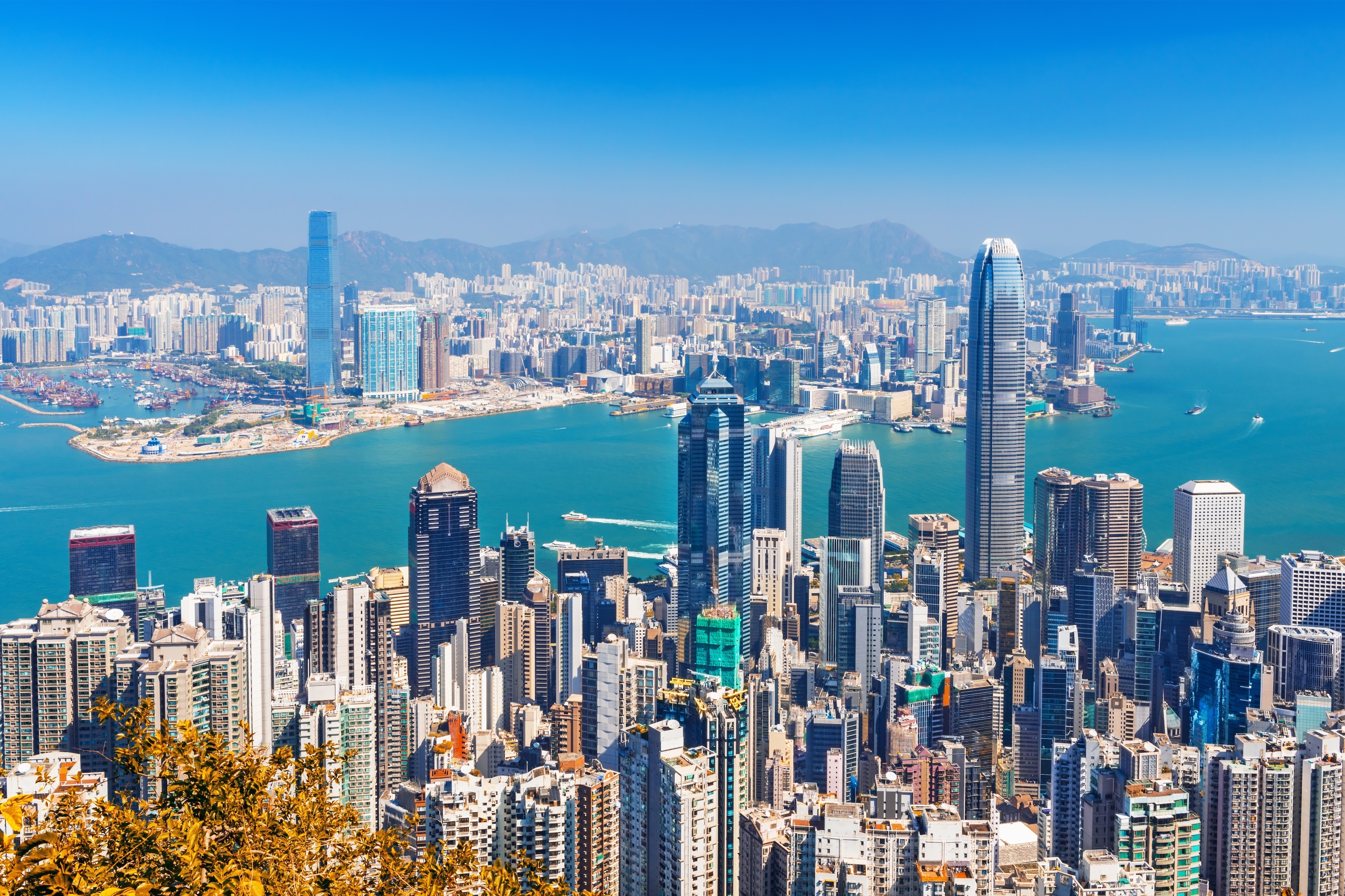 Hong Kong Skyline, Urban metropolis, Asian city, Vibrant nightlife, 3000x2000 HD Desktop